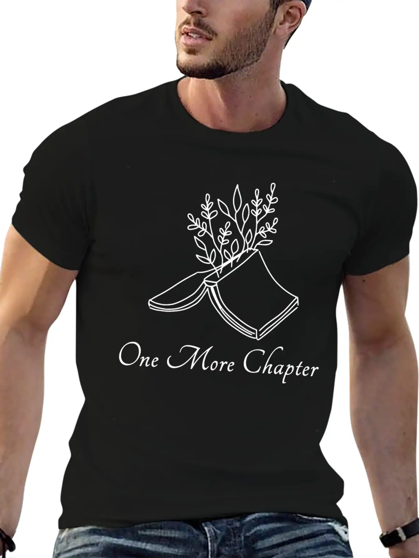 One More Chapter Reading Bookworm Read Book Stylish Everyday T-Shirt – Unisex Basic Cotton Tee