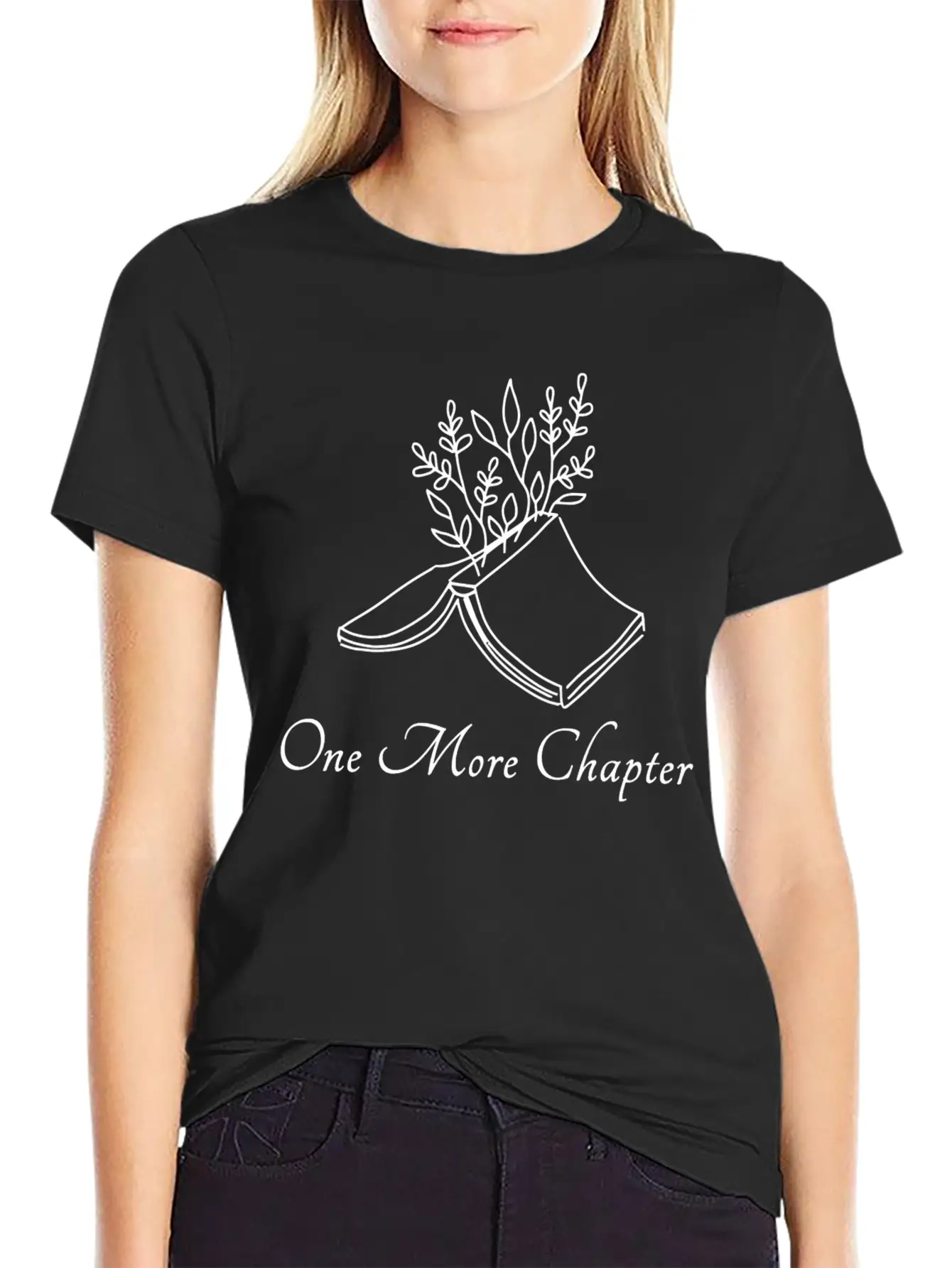 One More Chapter Reading Bookworm Read Book Stylish Everyday T-Shirt – Unisex Basic Cotton Tee