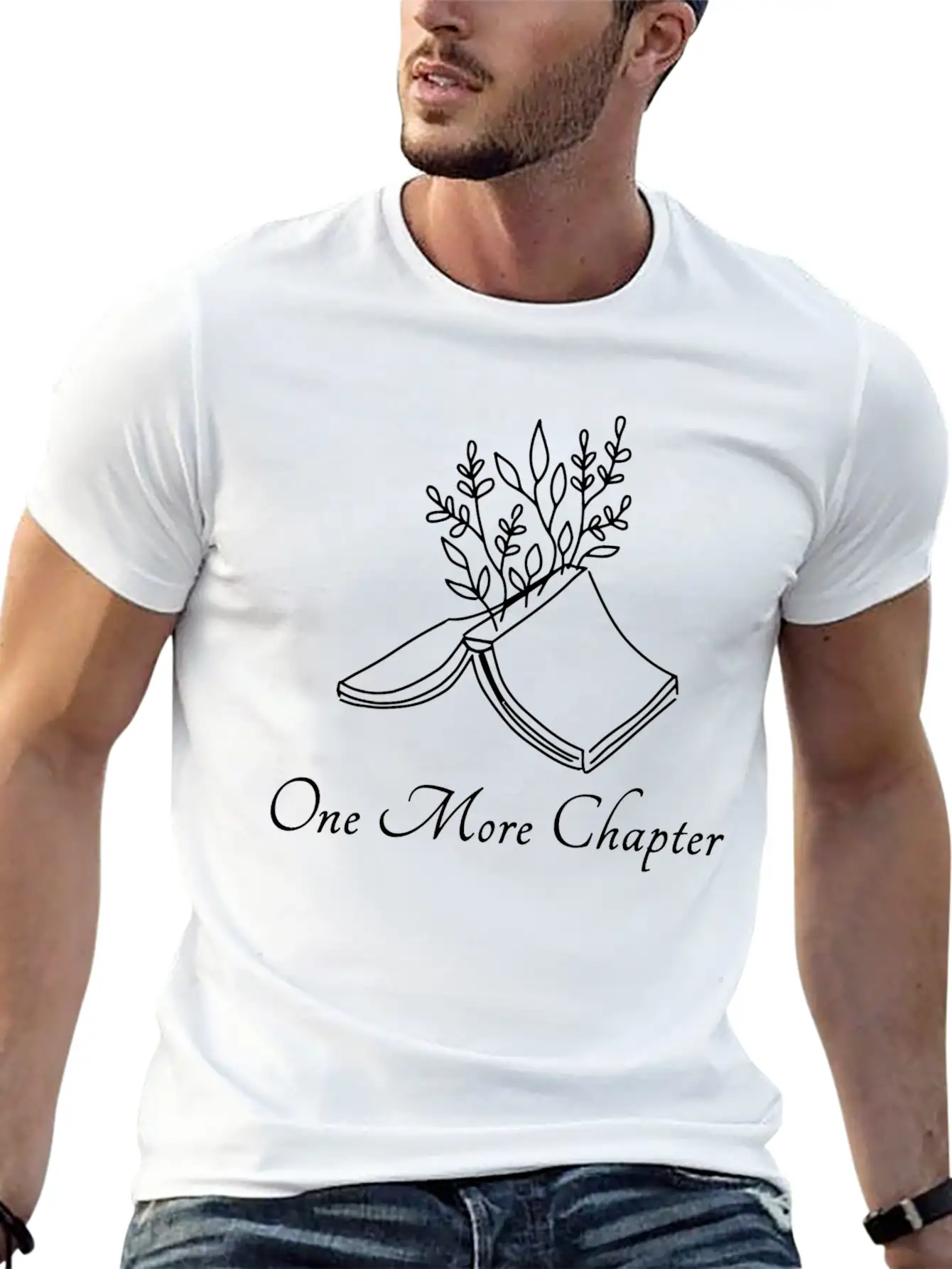 One More Chapter Reading Bookworm Read Book Stylish Everyday T-Shirt – Unisex Basic Cotton Tee