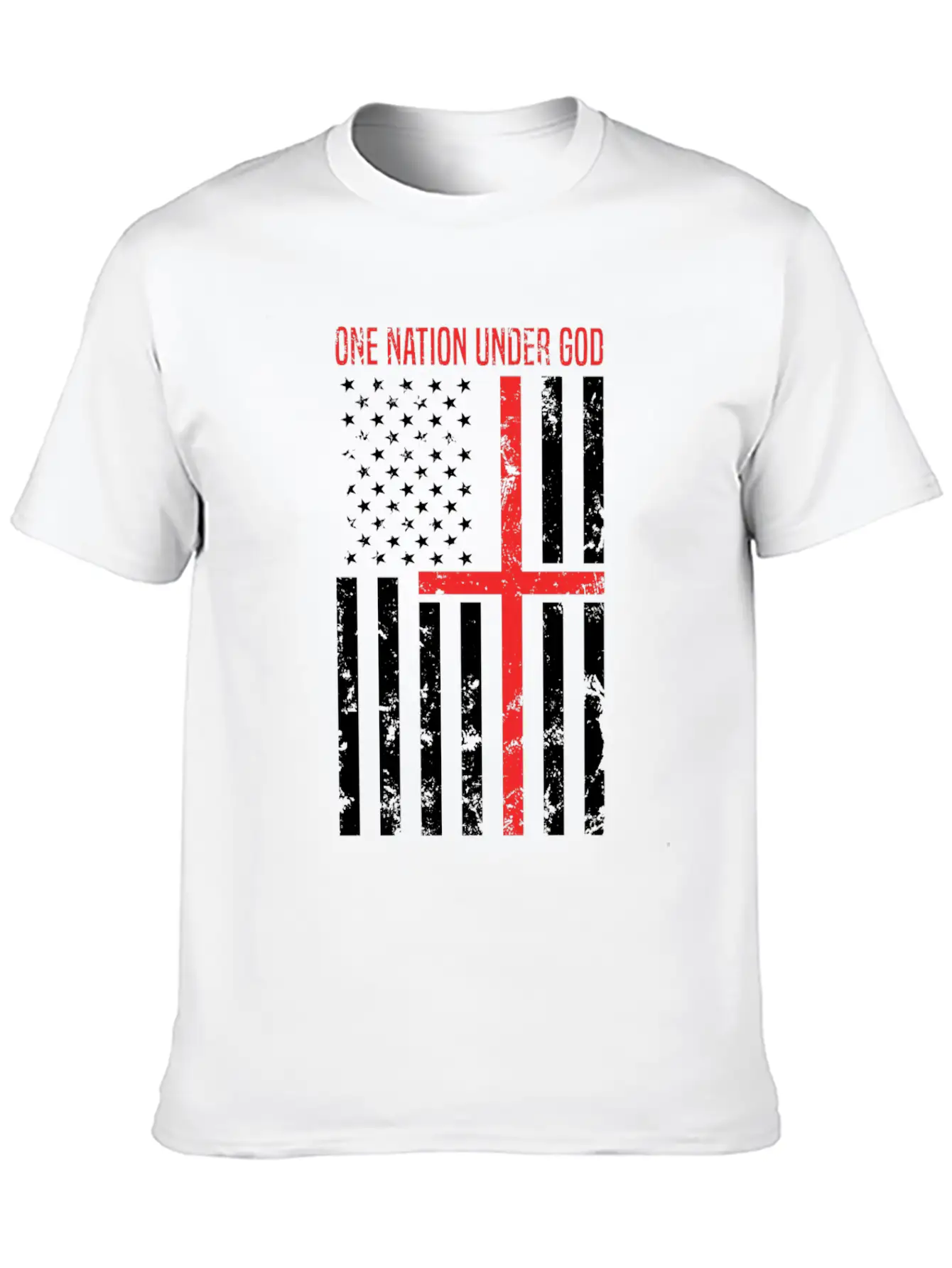 One Nation Under God Breathable Soft Cotton T-Shirt – Timeless Casual Look