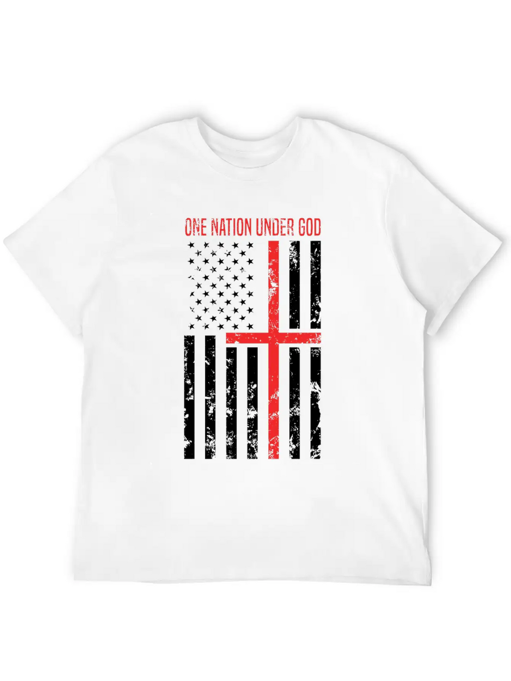 One Nation Under God Breathable Soft Cotton T-Shirt – Timeless Casual Look