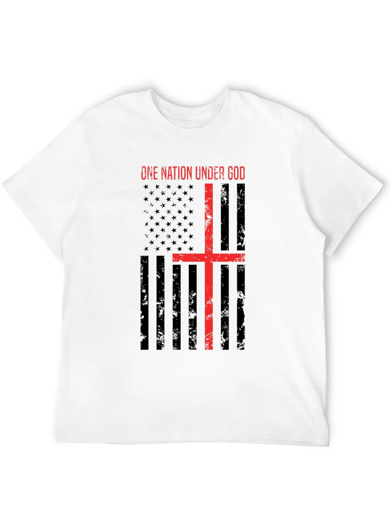One Nation Under God Breathable Soft Cotton T-Shirt – Timeless Casual Look