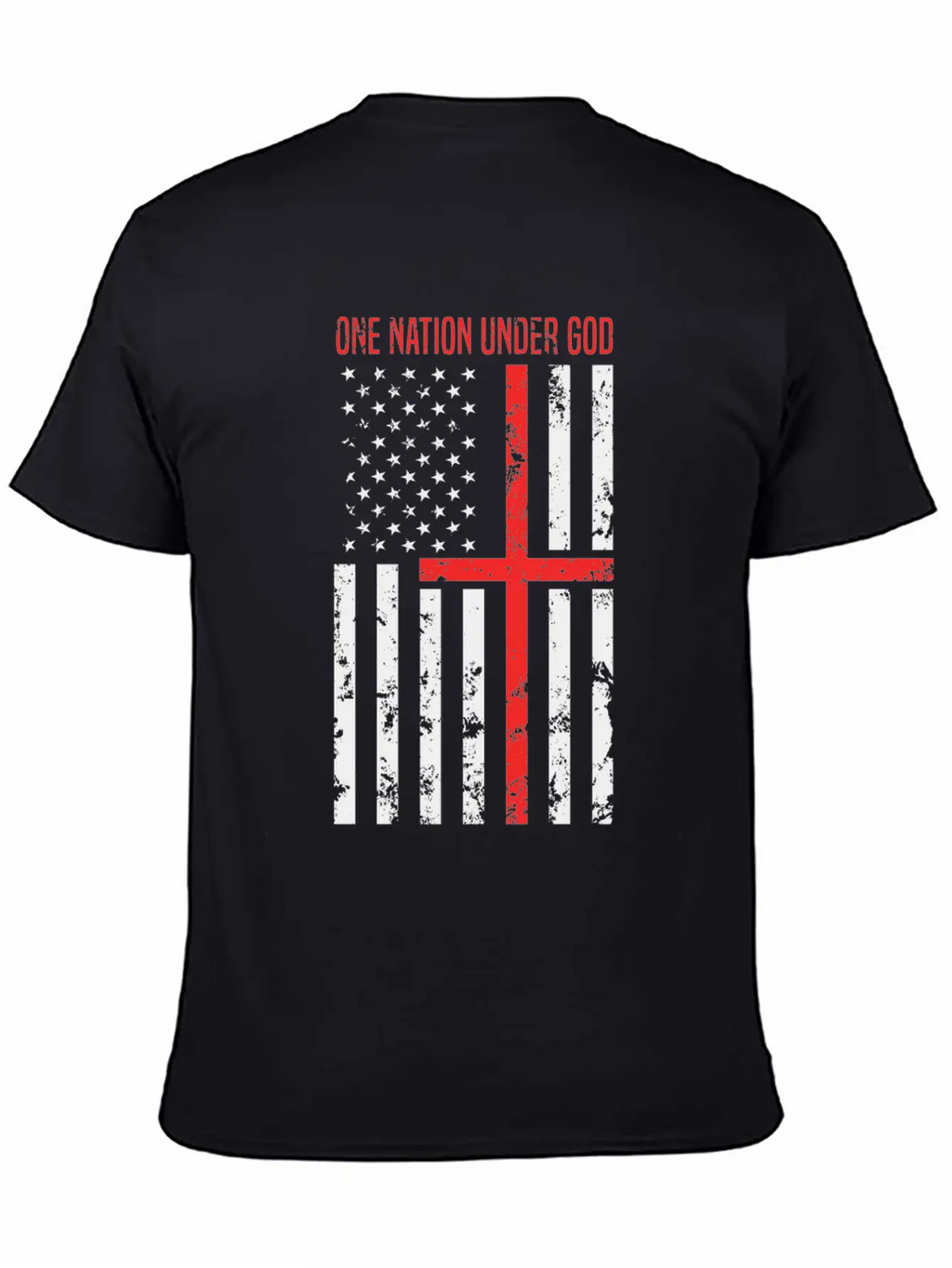 One Nation Under God Breathable Soft Cotton T-Shirt – Timeless Casual Look