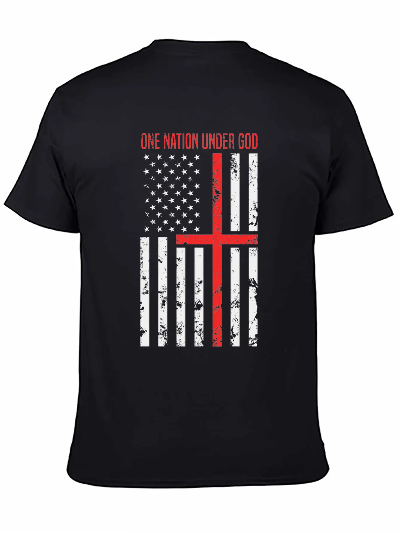 One Nation Under God Breathable Soft Cotton T-Shirt – Timeless Casual Look