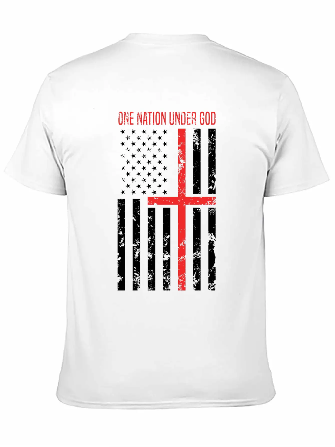 One Nation Under God Breathable Soft Cotton T-Shirt – Timeless Casual Look