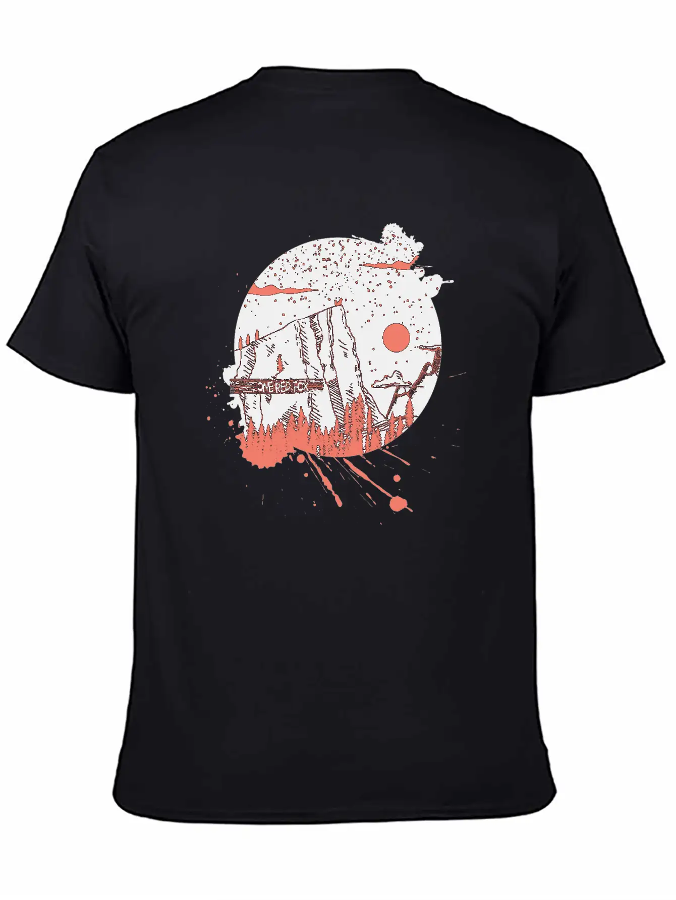 One Red Fox Breathable Graphic T-Shirt – Perfect For Casual Days