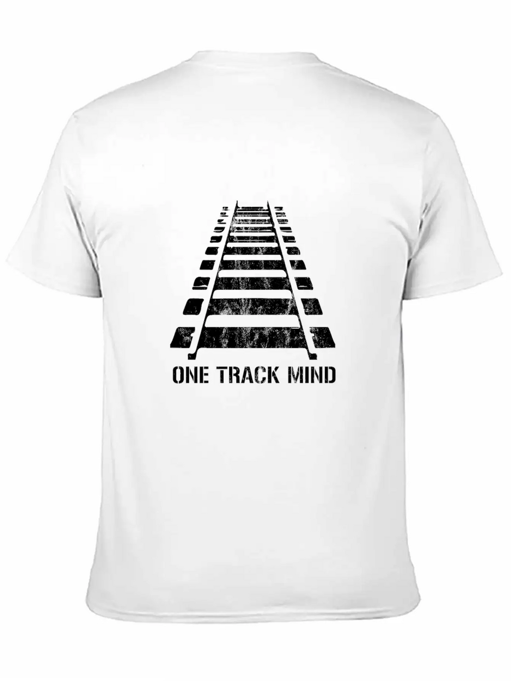 One Track Mind Railroad Train Locomotive Railway Relaxed Everyday Tee – Lightweight And Durable Cotton
