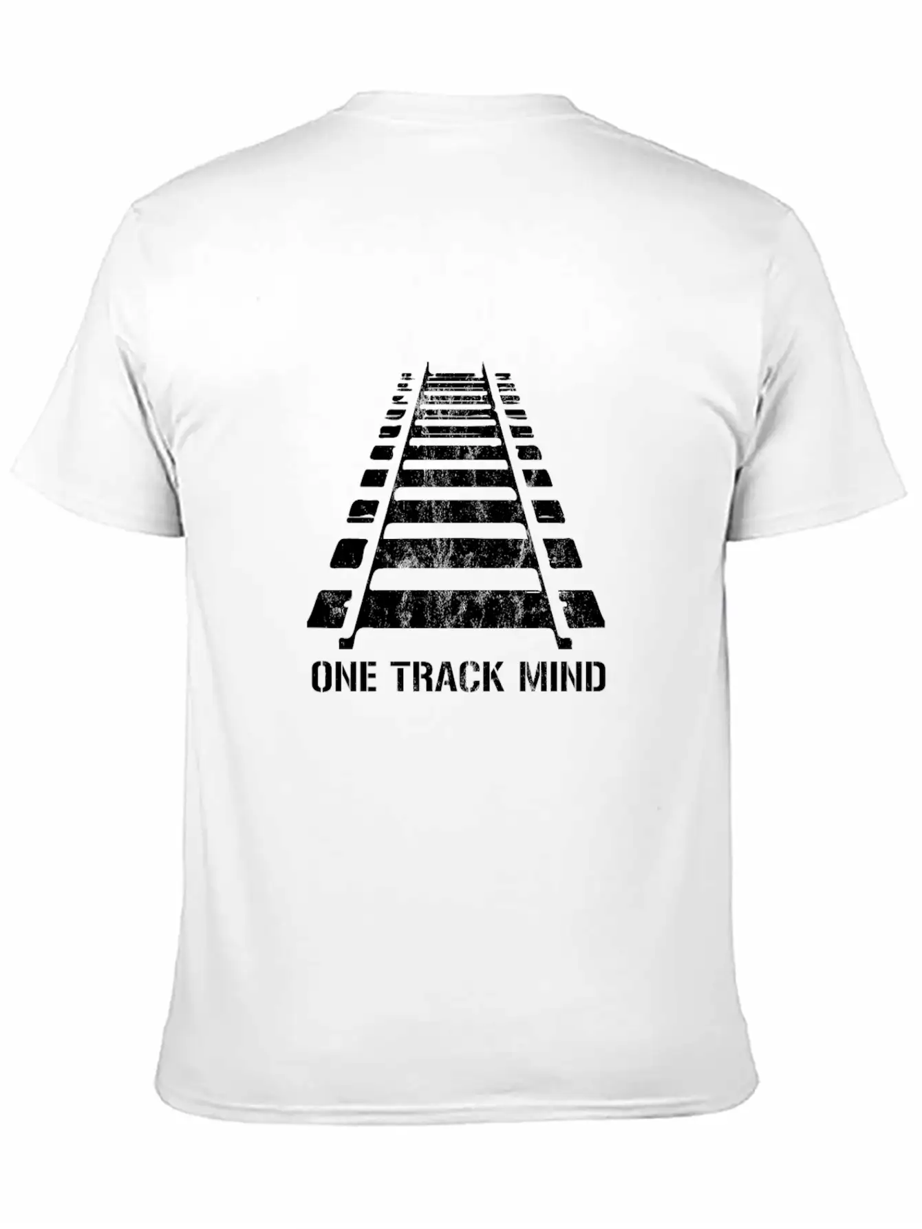 One Track Mind Railroad Train Locomotive Railway Relaxed Everyday Tee – Lightweight And Durable Cotton