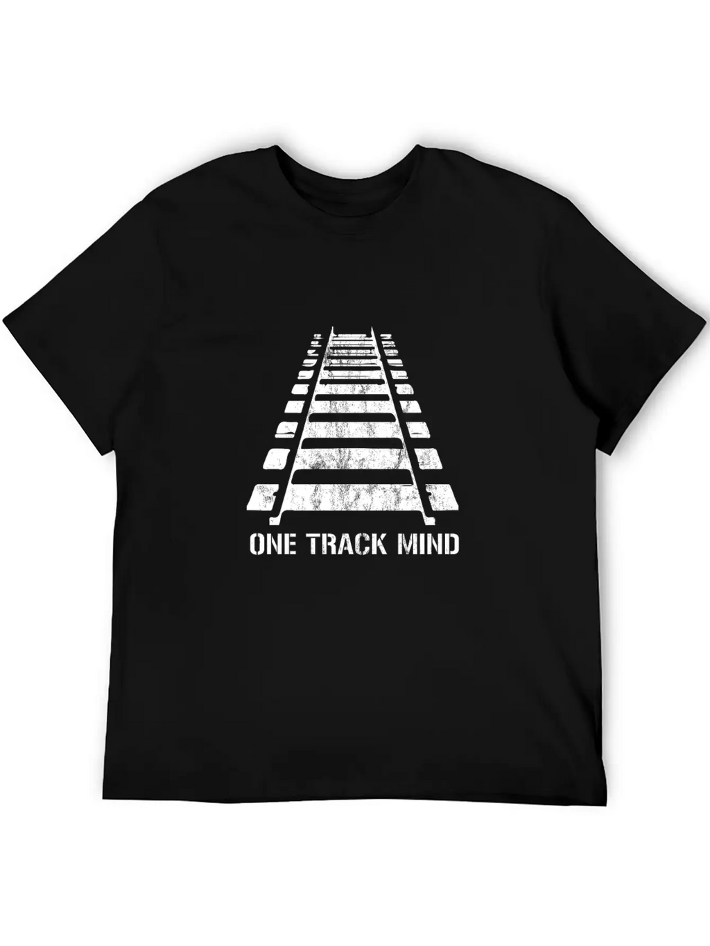 One Track Mind Railroad Train Locomotive Railway Relaxed Everyday Tee – Lightweight And Durable Cotton