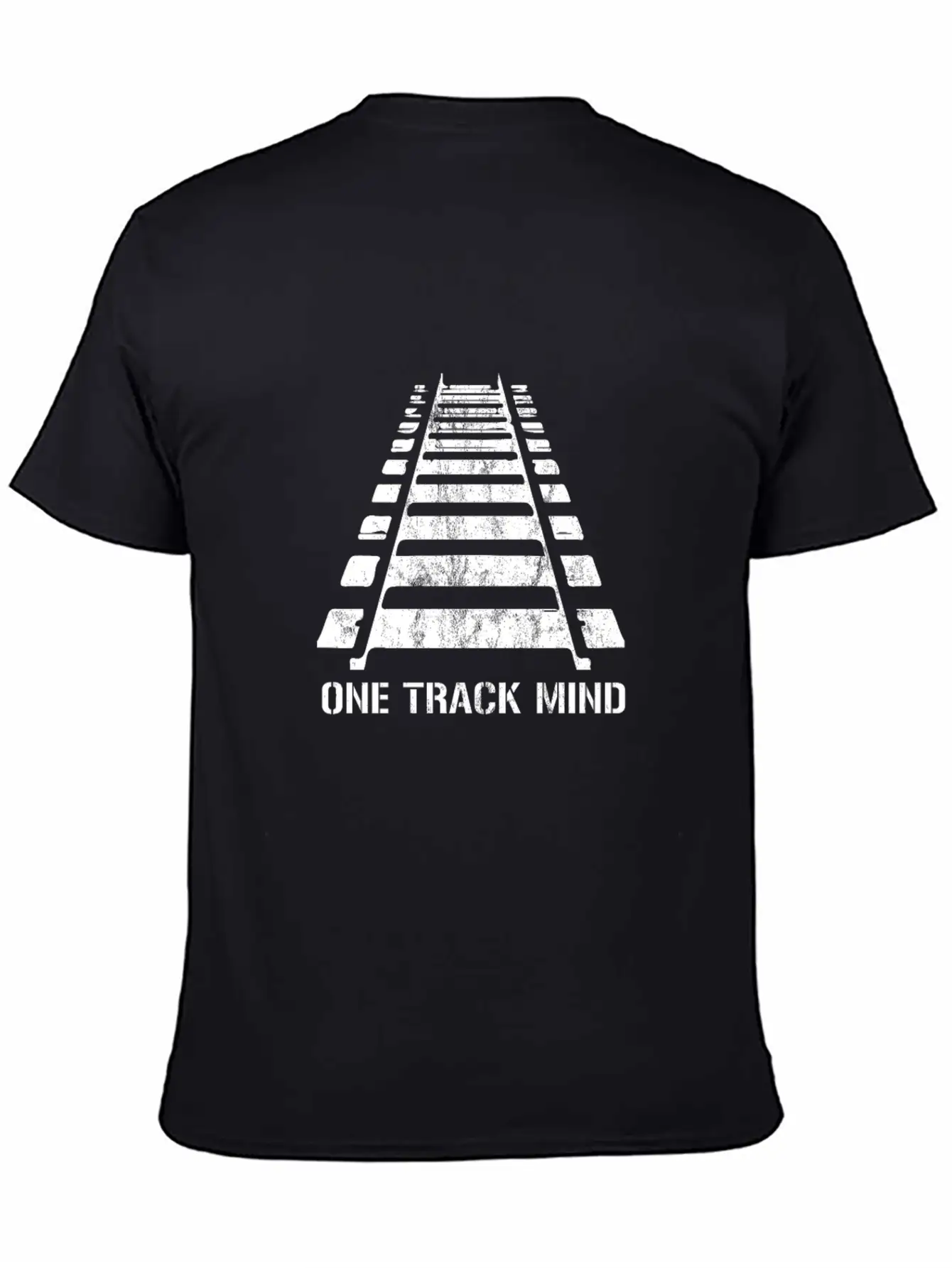 One Track Mind Railroad Train Locomotive Railway Relaxed Everyday Tee – Lightweight And Durable Cotton