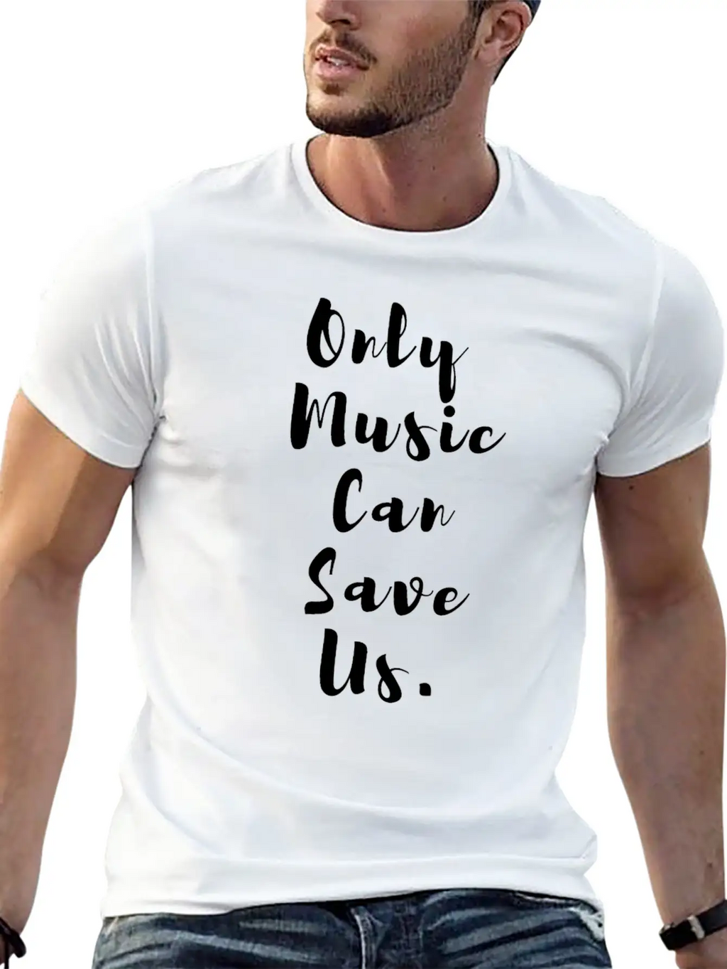 Only Musik Can Save Us! Classic Cotton Tee – Unisex Comfort For Any Season