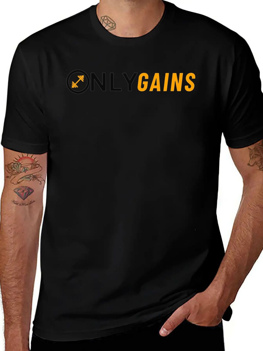 OnlyGains Classic Cotton Tee – Unisex Comfort For Any Season