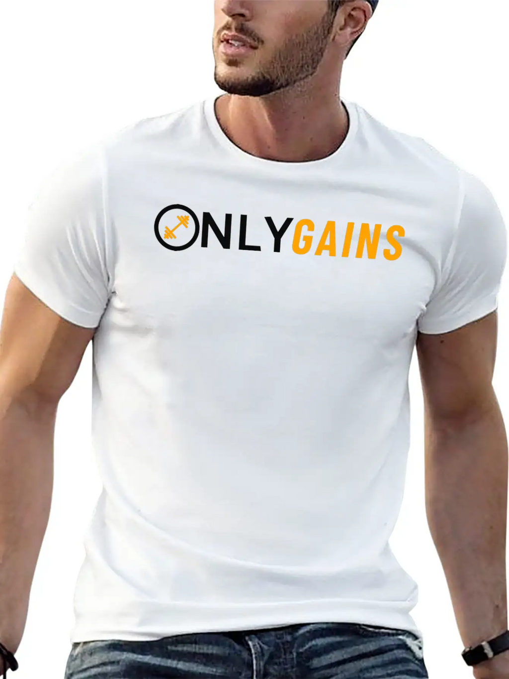 OnlyGains Classic Cotton Tee – Unisex Comfort For Any Season