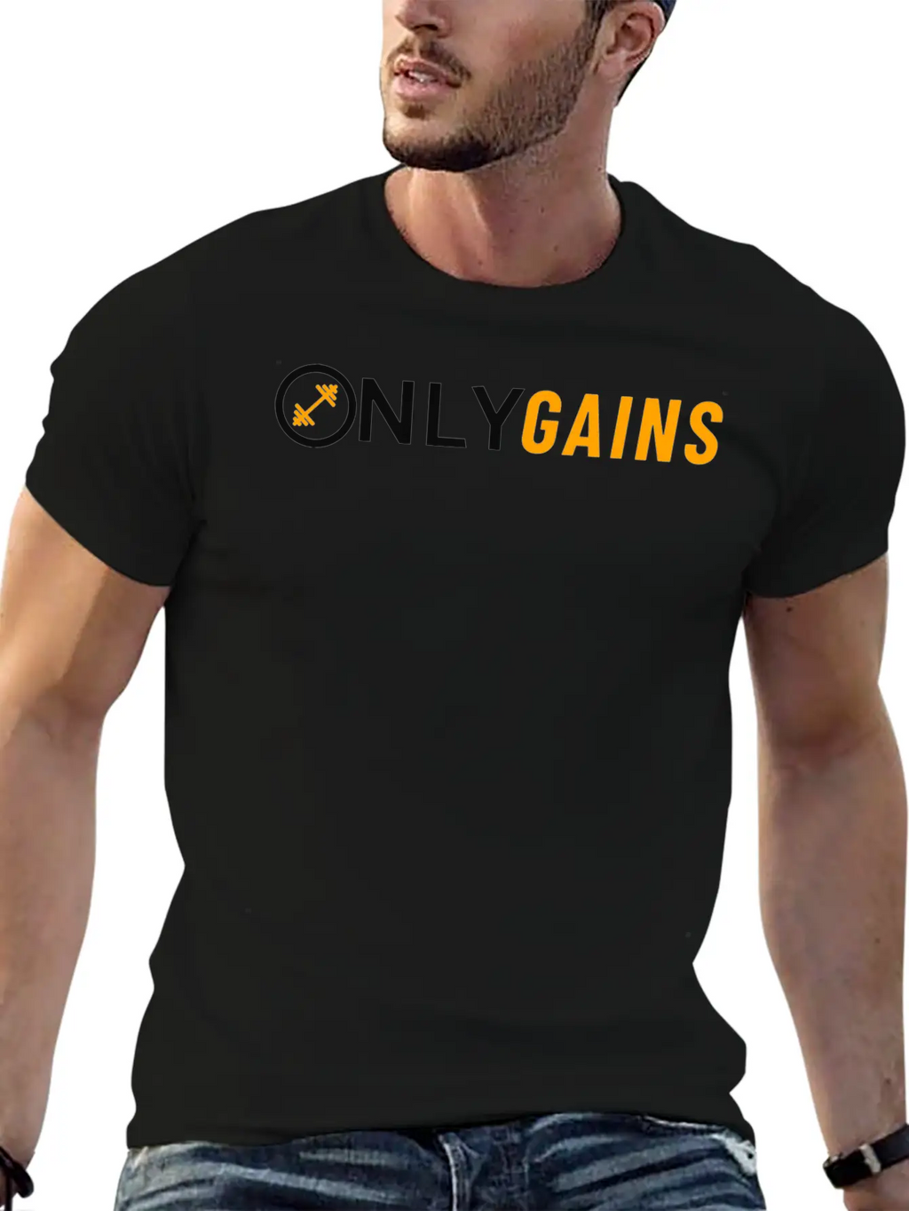 OnlyGains Classic Cotton Tee – Unisex Comfort For Any Season