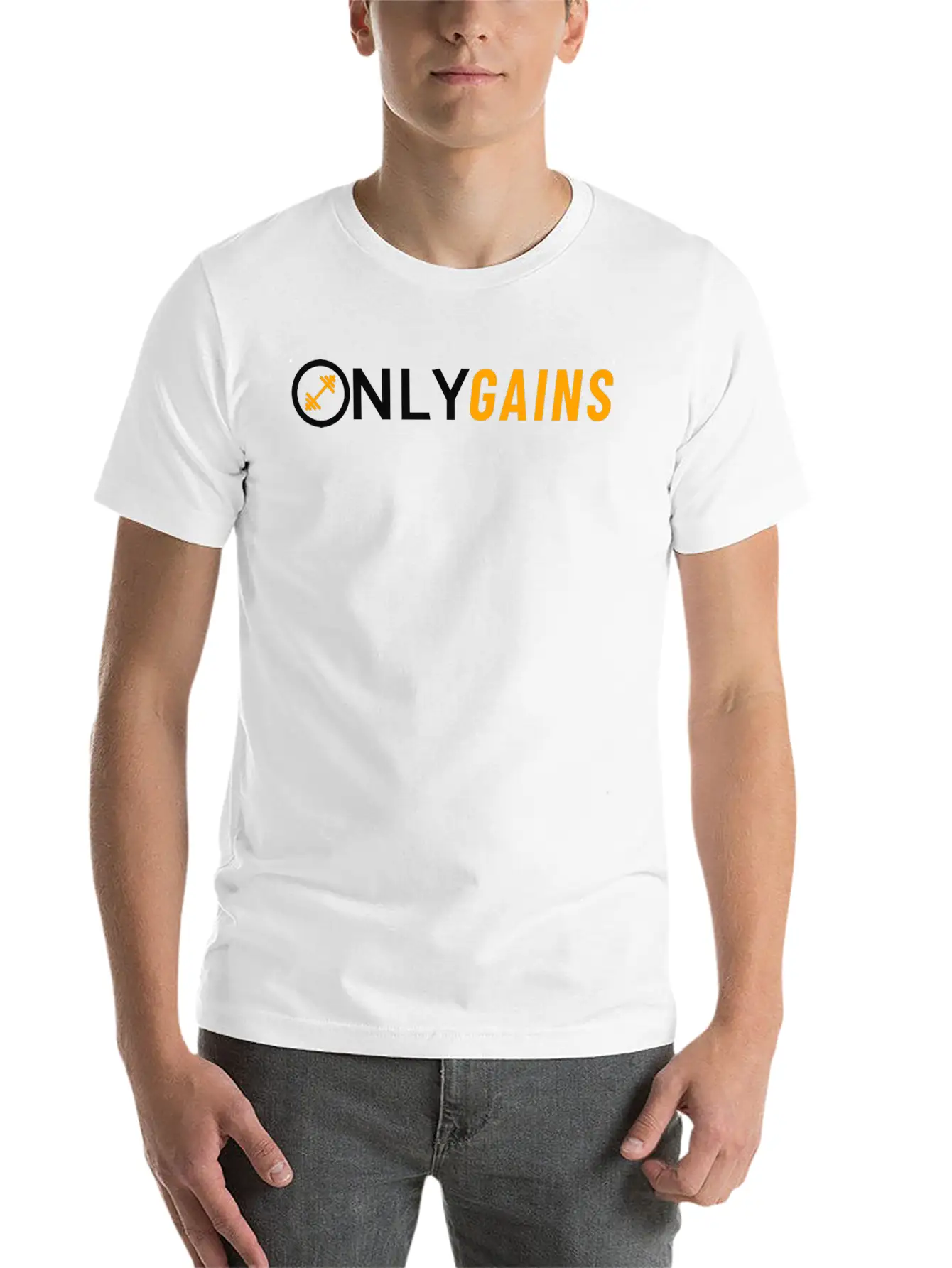 OnlyGains Classic Cotton Tee – Unisex Comfort For Any Season