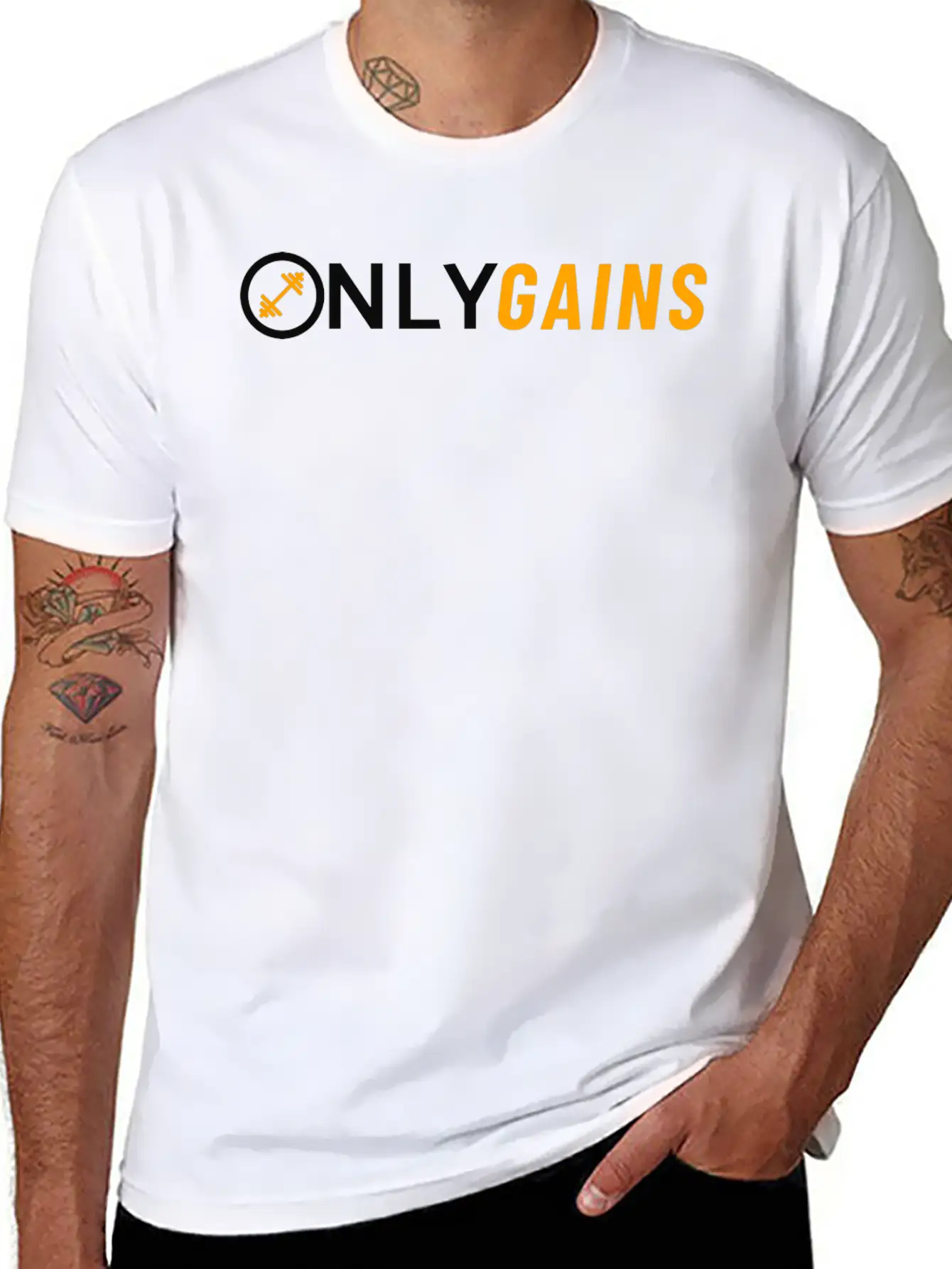 OnlyGains Classic Cotton Tee – Unisex Comfort For Any Season