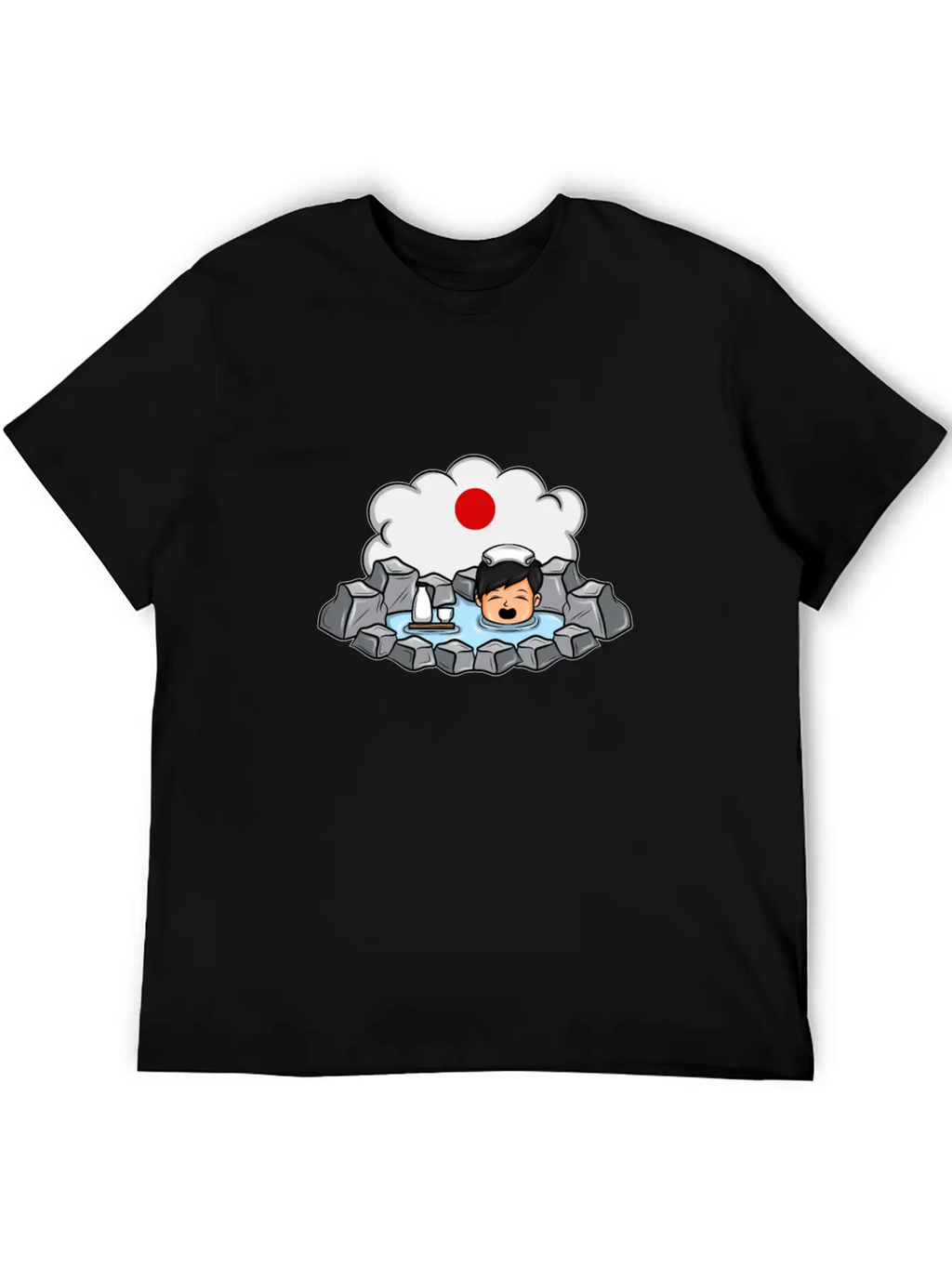 Onsen Hot Spring Bath Geisha Japanese Gift Essential Cotton Tee For Daily Outfits – Unisex Style