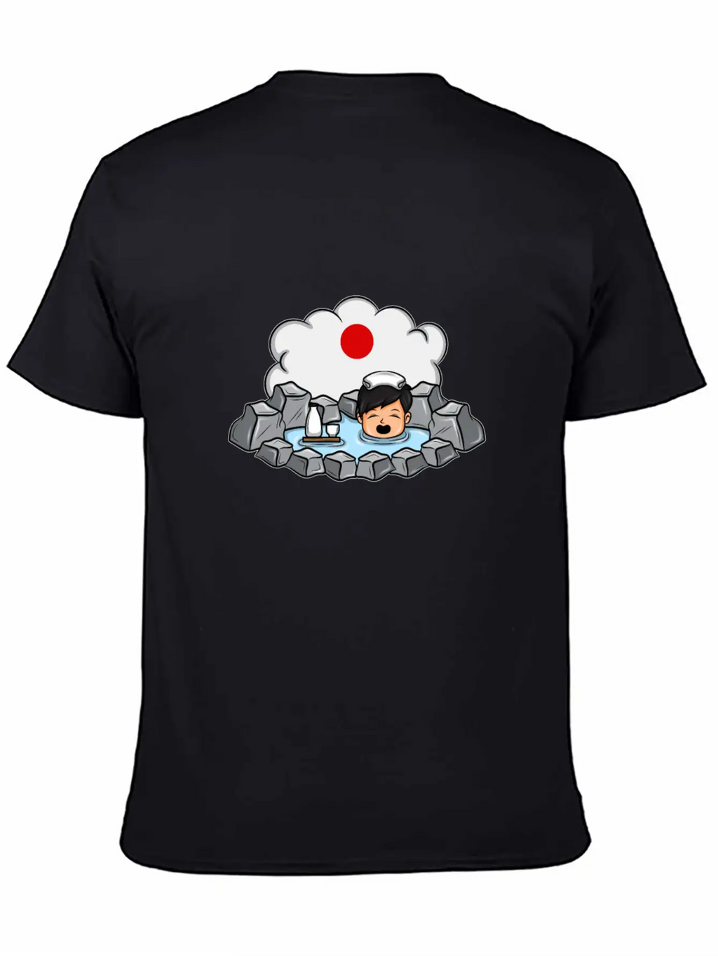 Onsen Hot Spring Bath Geisha Japanese Gift Essential Cotton Tee For Daily Outfits – Unisex Style
