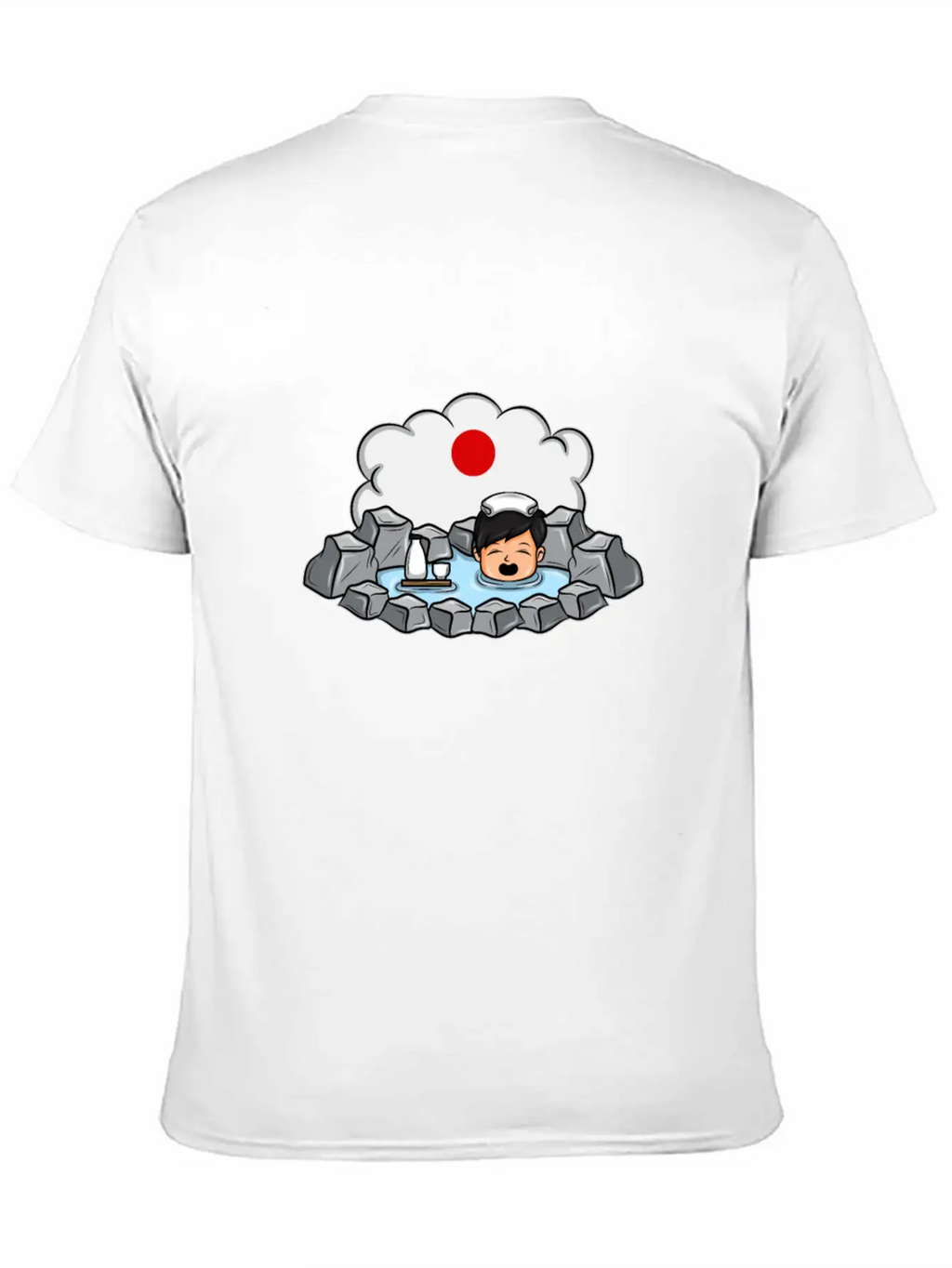 Onsen Hot Spring Bath Geisha Japanese Gift Essential Cotton Tee For Daily Outfits – Unisex Style