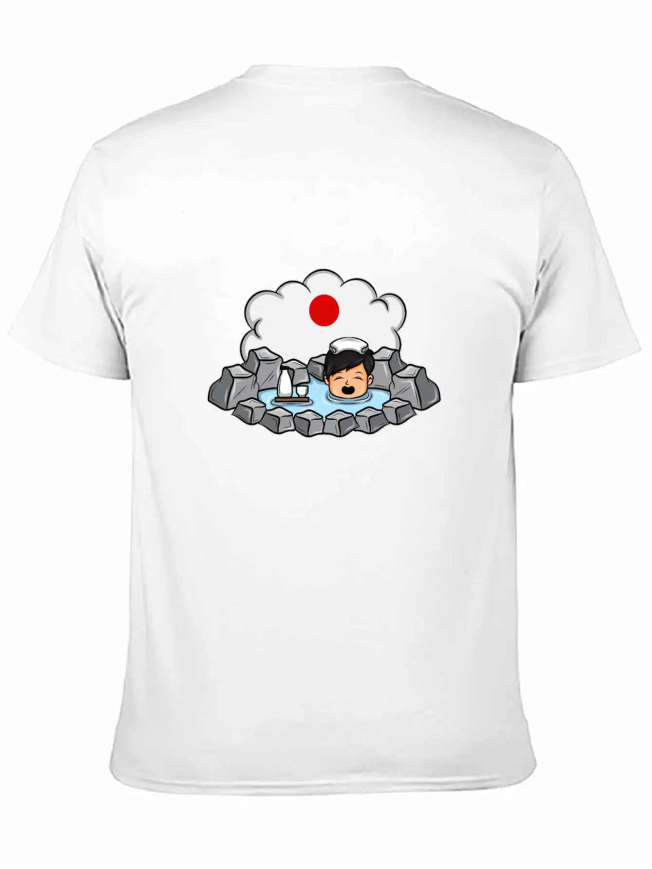 Onsen Hot Spring Bath Geisha Japanese Gift Essential Cotton Tee For Daily Outfits – Unisex Style