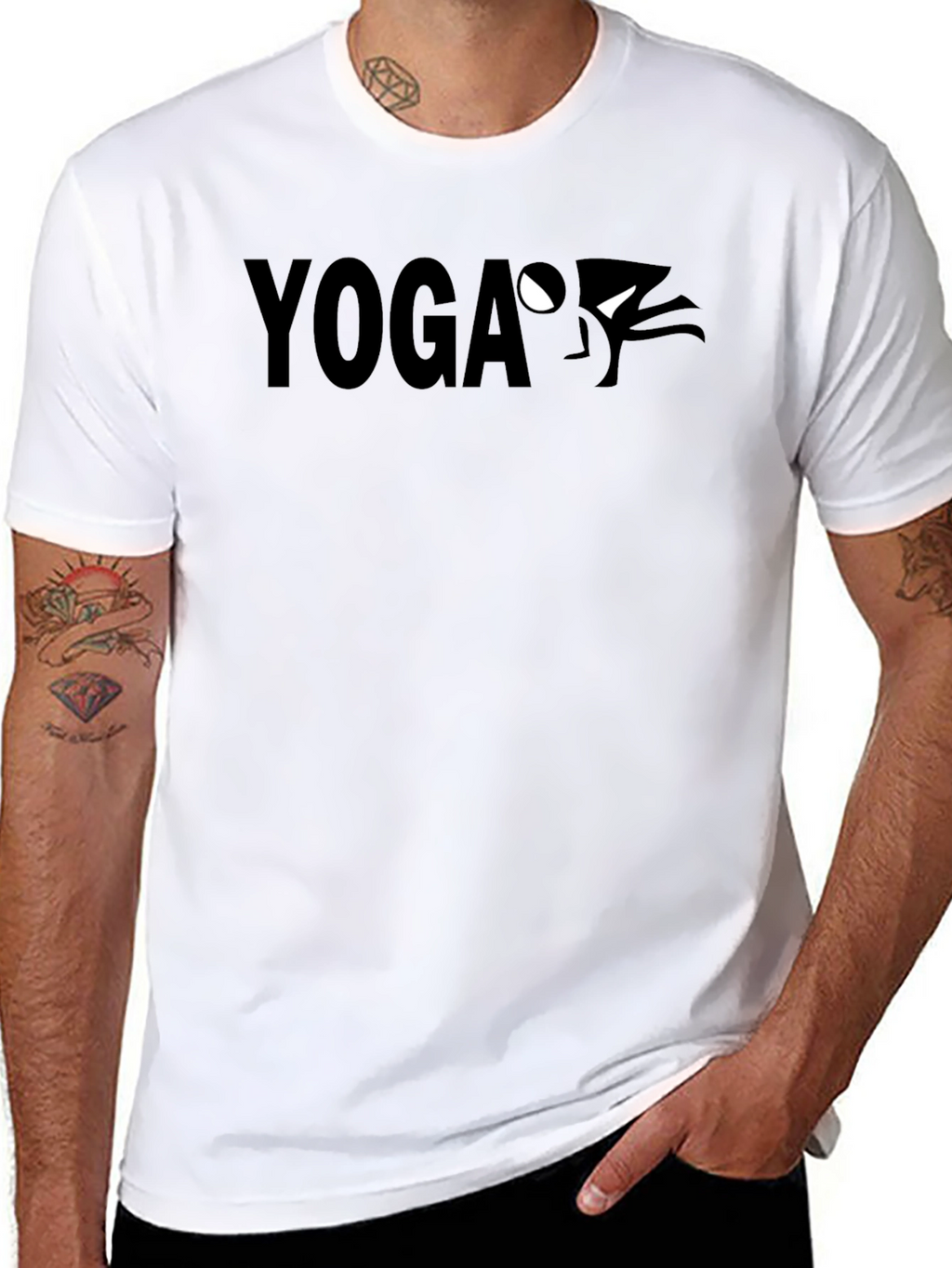 Yoga Ninja Black Graphic Tee