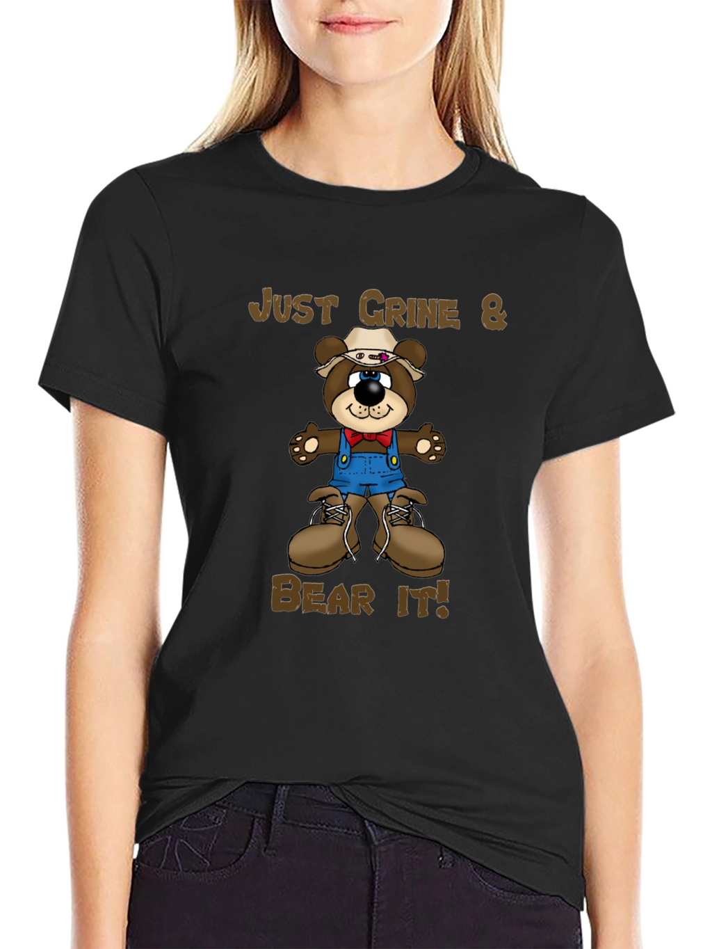 Just Grine & Bear It! Graphic Tee