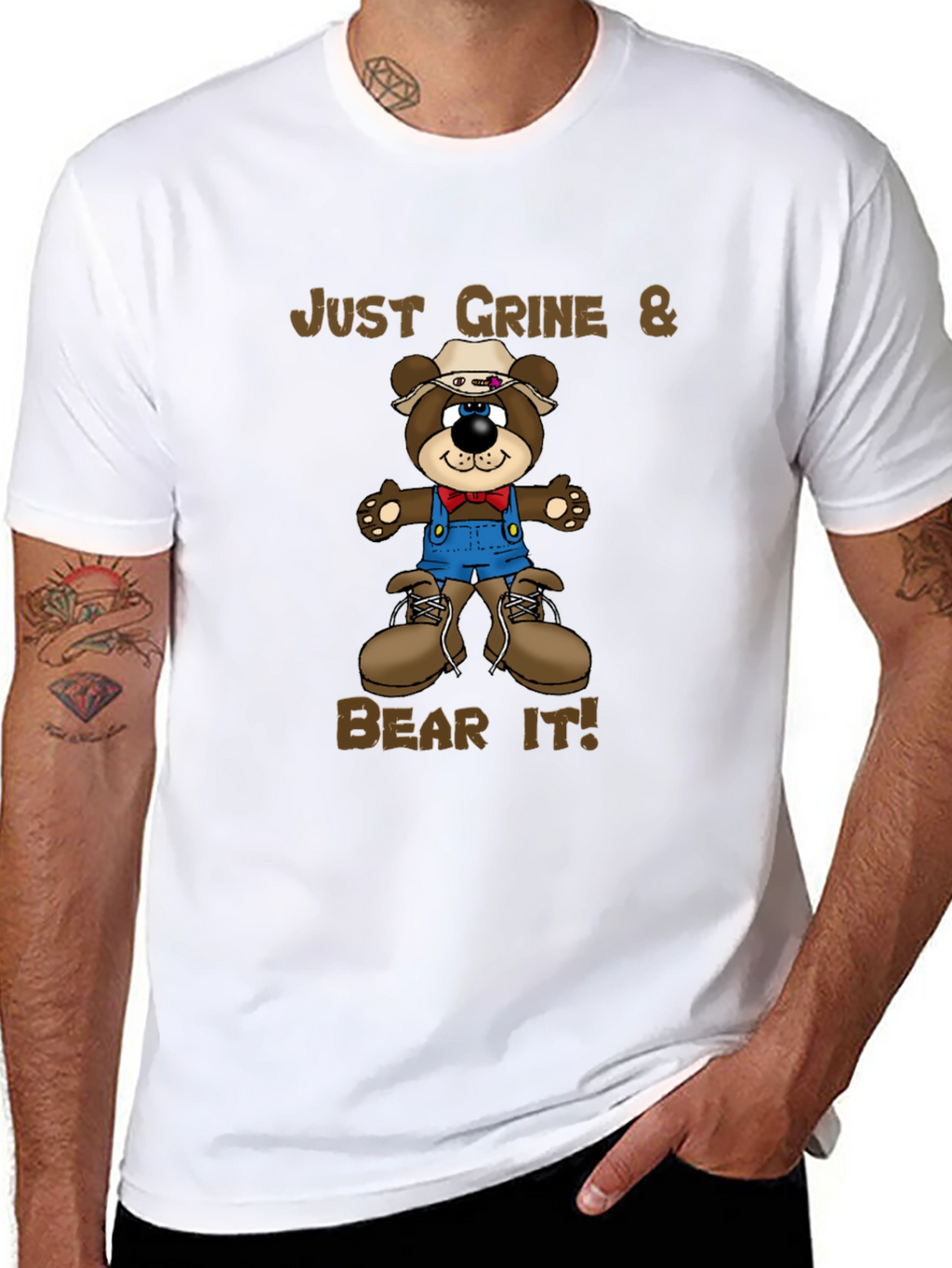 Just Grine & Bear It! Graphic Tee