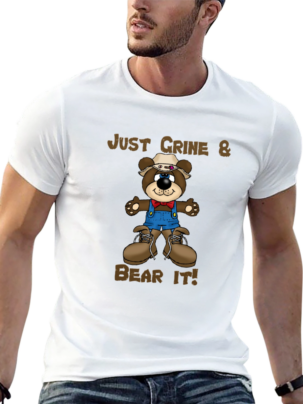 Just Grine & Bear It! Graphic Tee