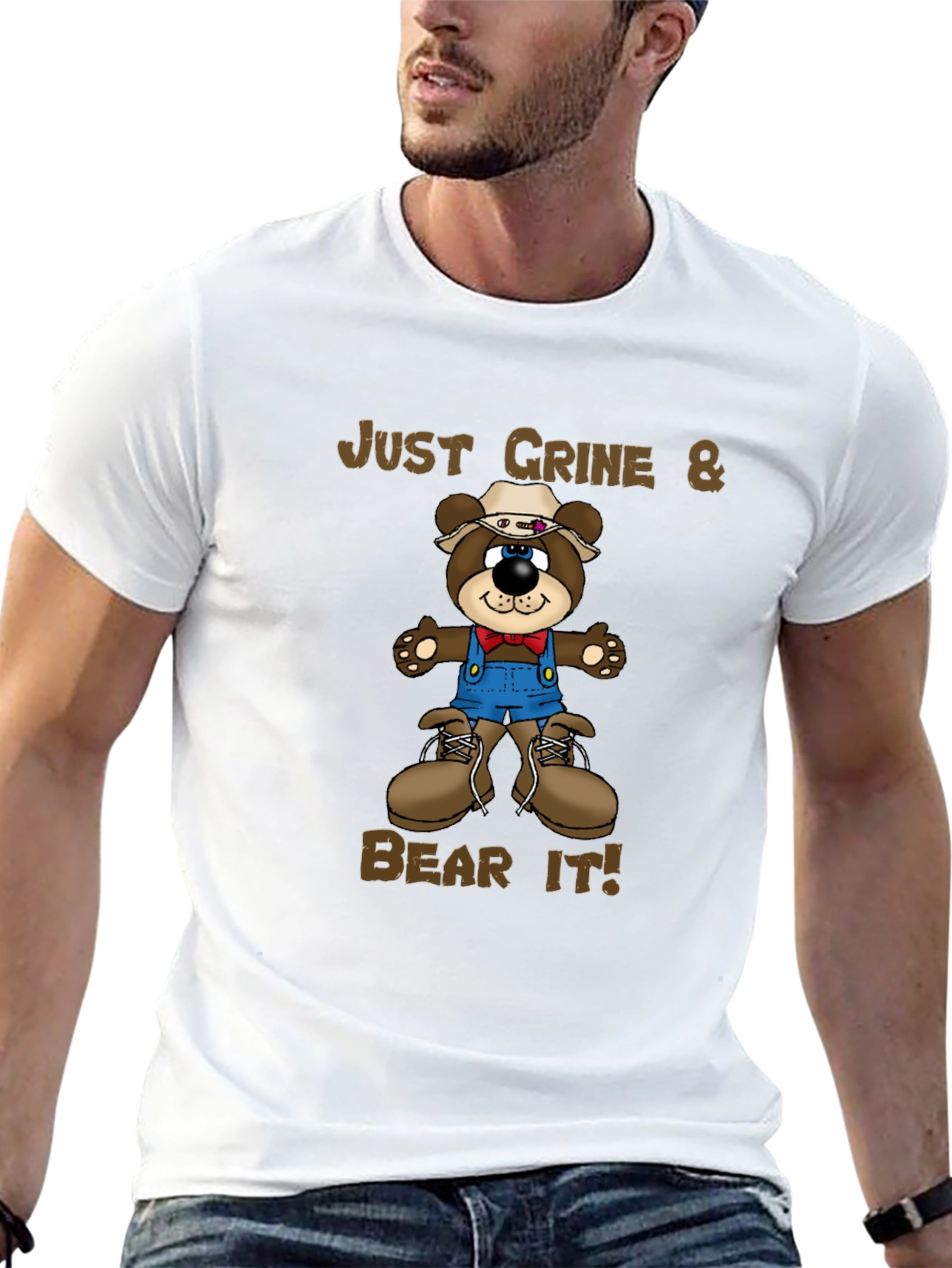 Just Grine & Bear It! Graphic Tee