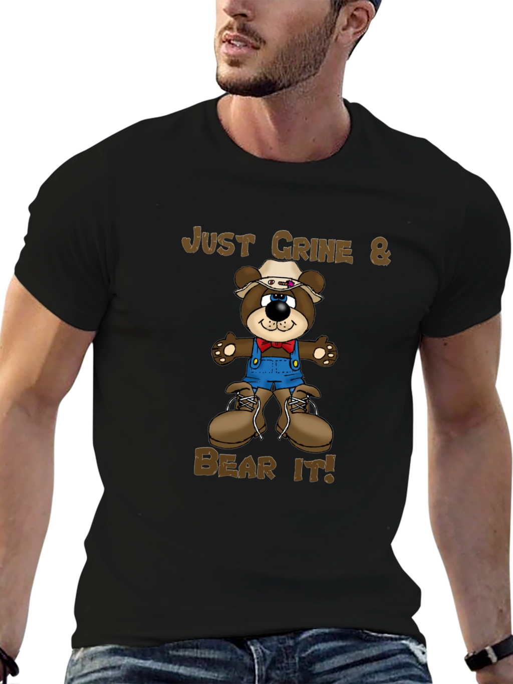 Just Grine & Bear It! Graphic Tee