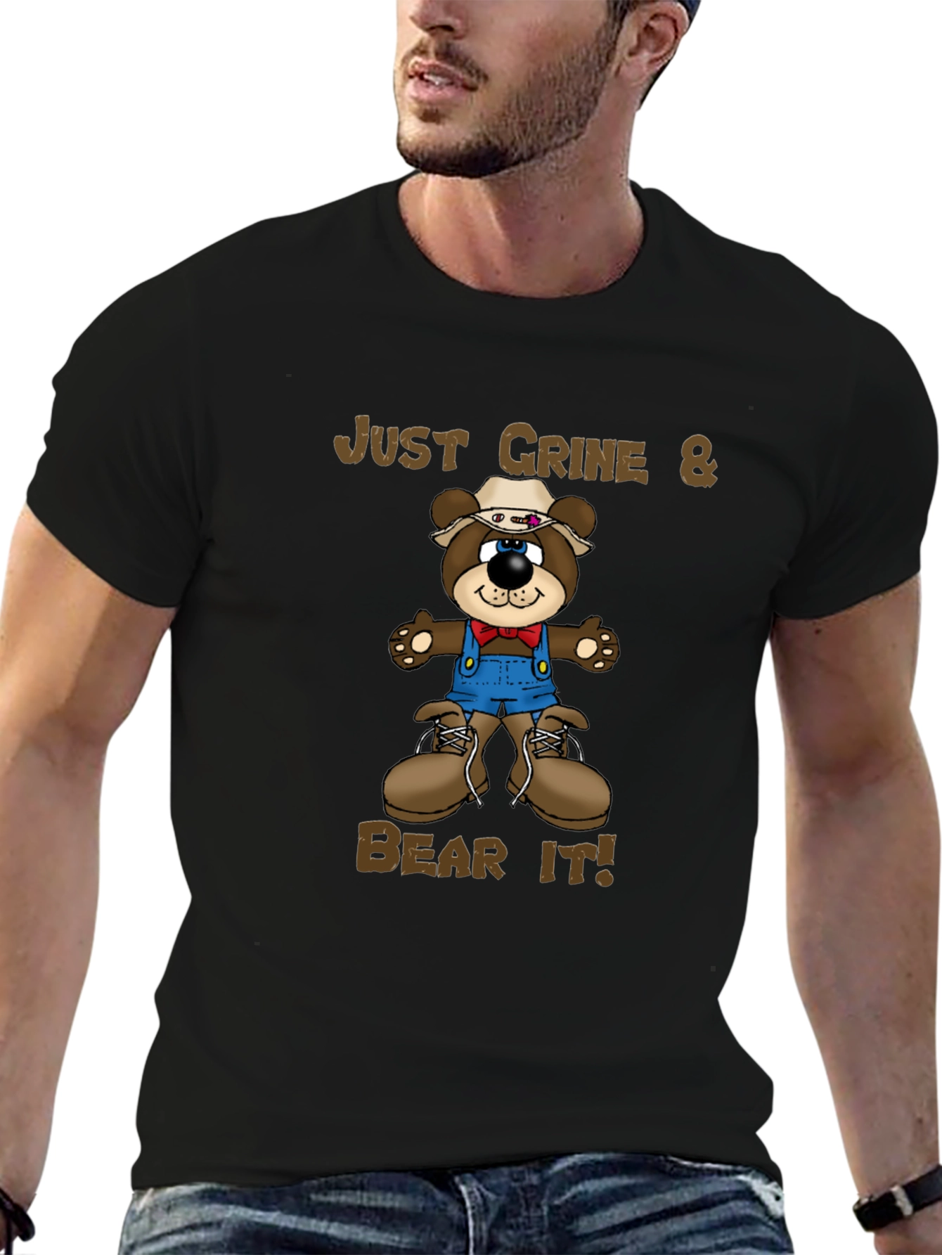 Just Grine & Bear It! Graphic Tee