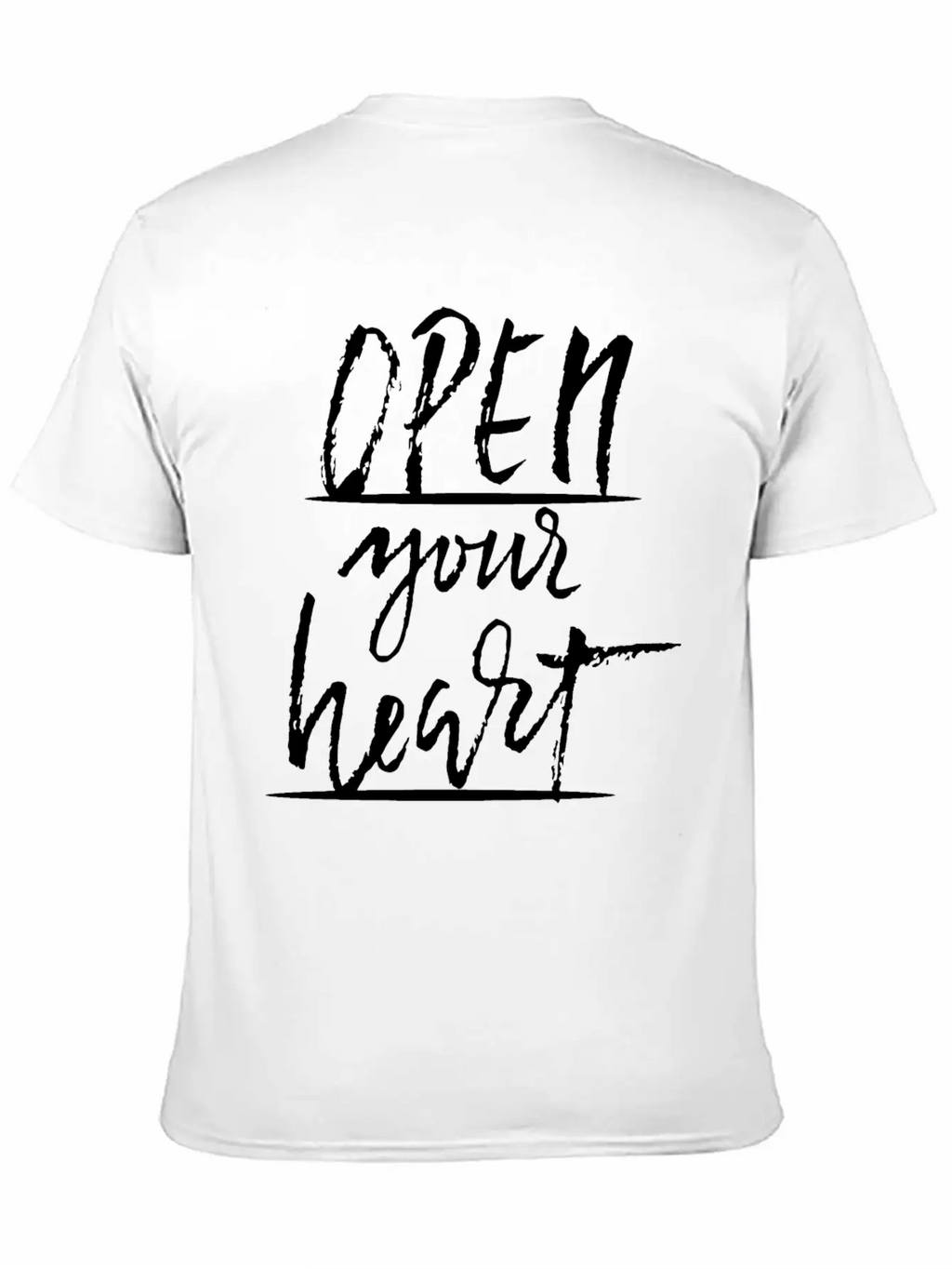 Open Your Heart Basic Graphic T-Shirt – Daily Comfort In Soft Cotton