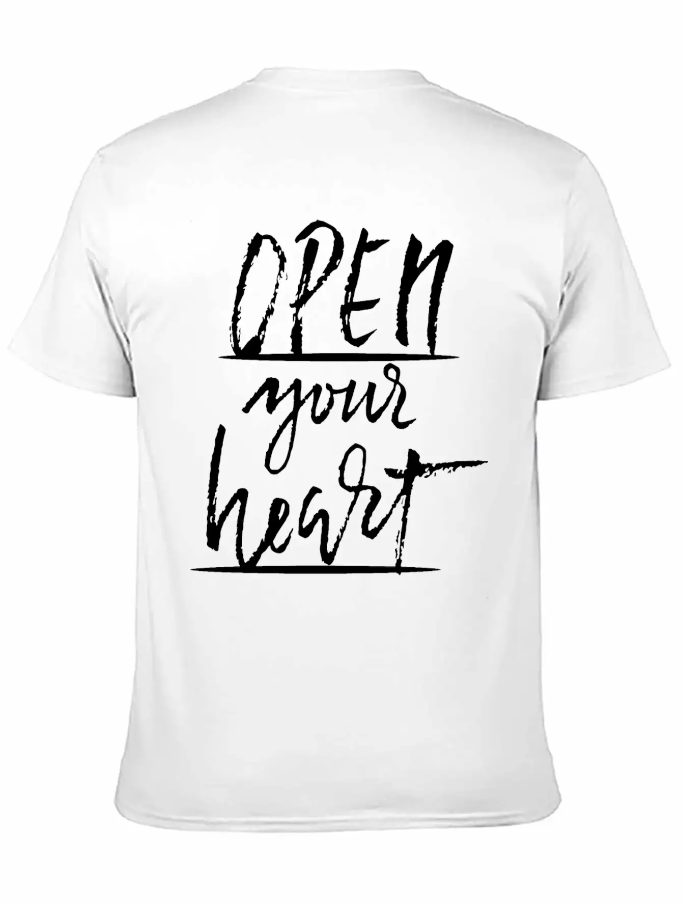 Open Your Heart Basic Graphic T-Shirt – Daily Comfort In Soft Cotton