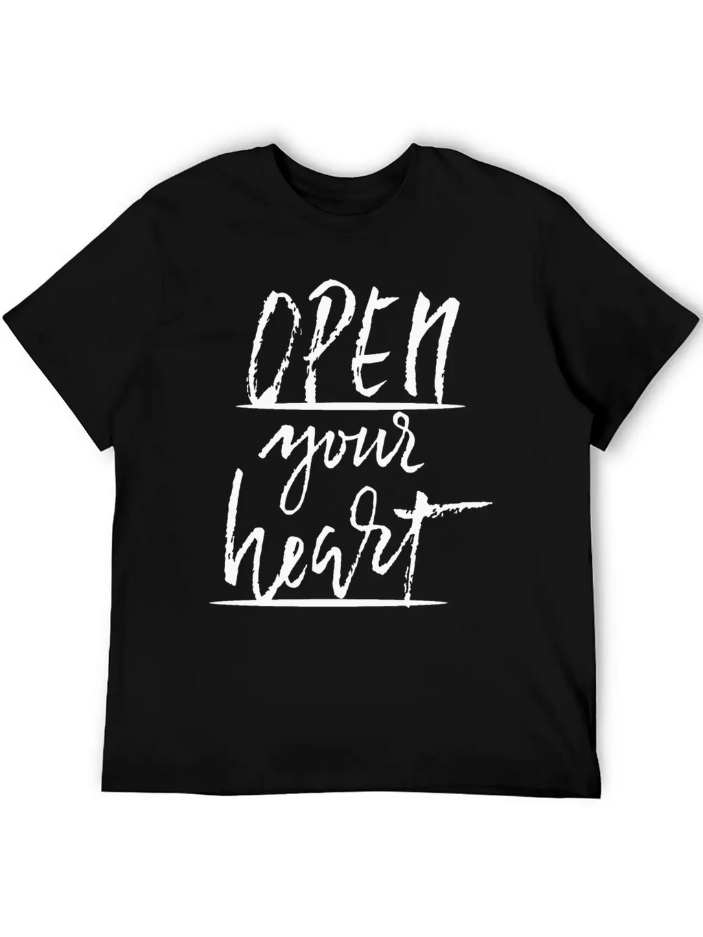 Open Your Heart Basic Graphic T-Shirt – Daily Comfort In Soft Cotton