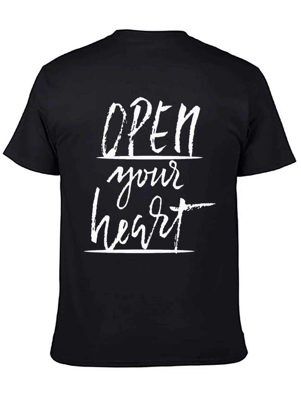 Open Your Heart Basic Graphic T-Shirt – Daily Comfort In Soft Cotton