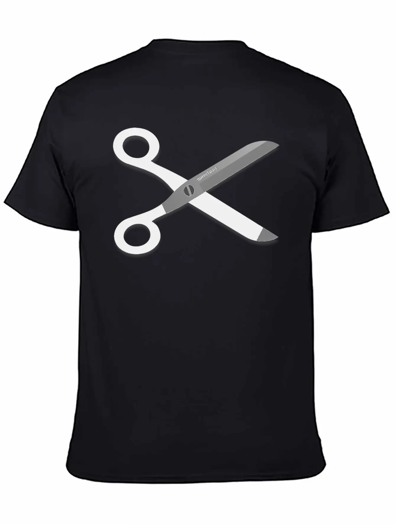 Openclipart Scissors Breathable Soft Cotton T-Shirt – Timeless Casual Look
