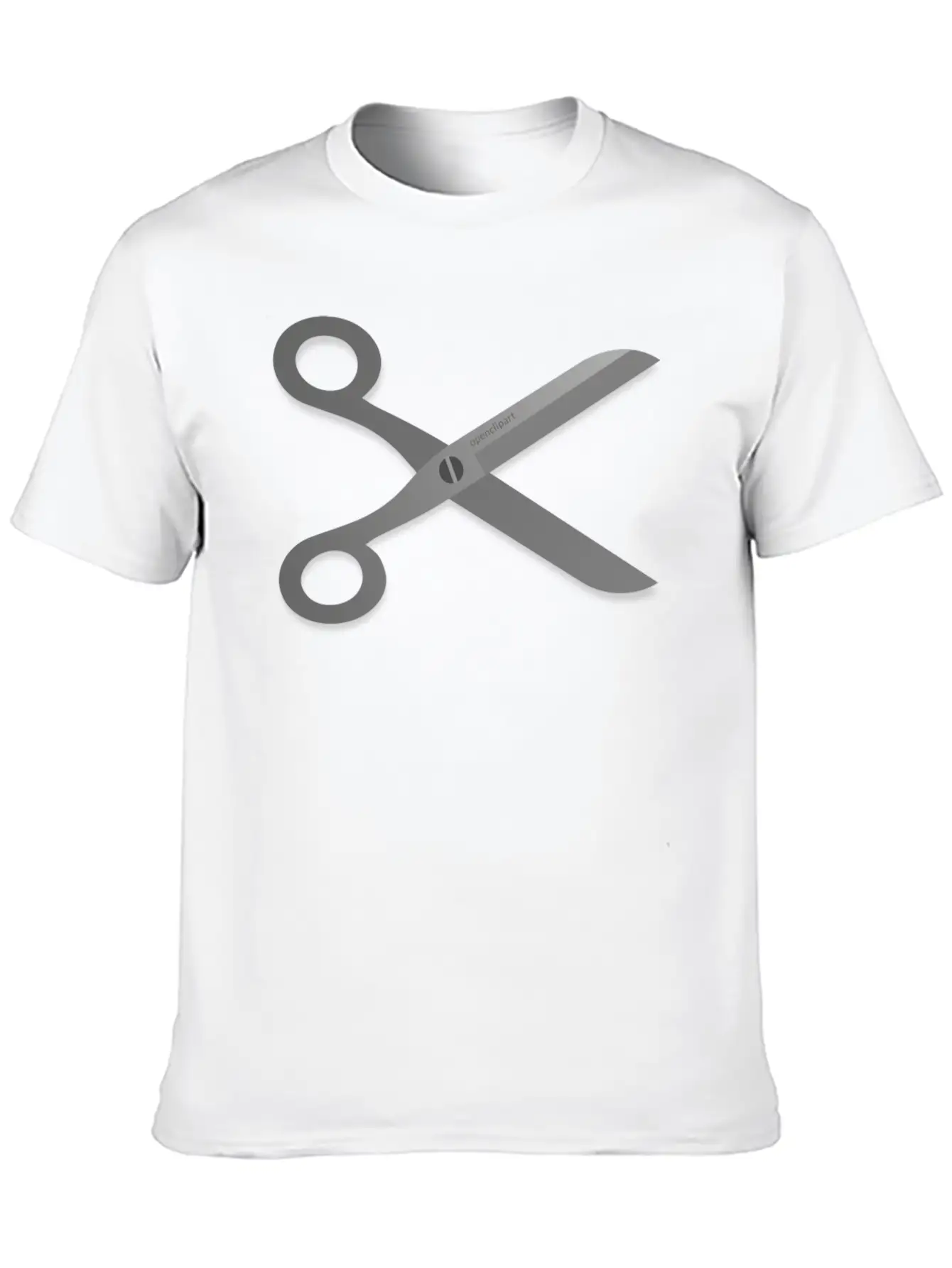 Openclipart Scissors Breathable Soft Cotton T-Shirt – Timeless Casual Look