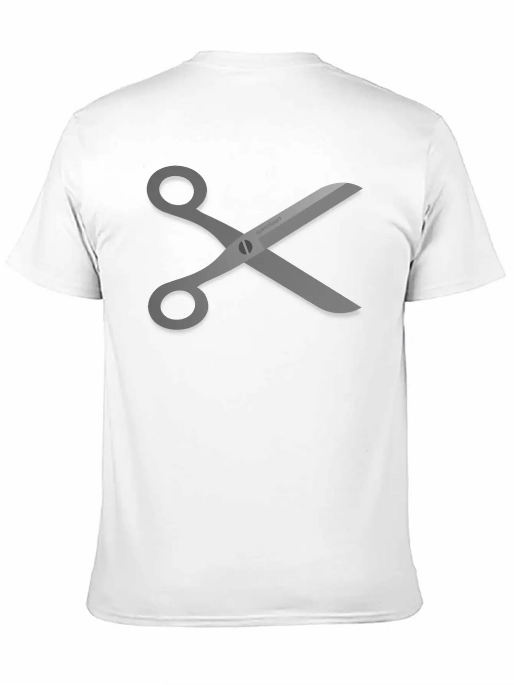 Openclipart Scissors Breathable Soft Cotton T-Shirt – Timeless Casual Look