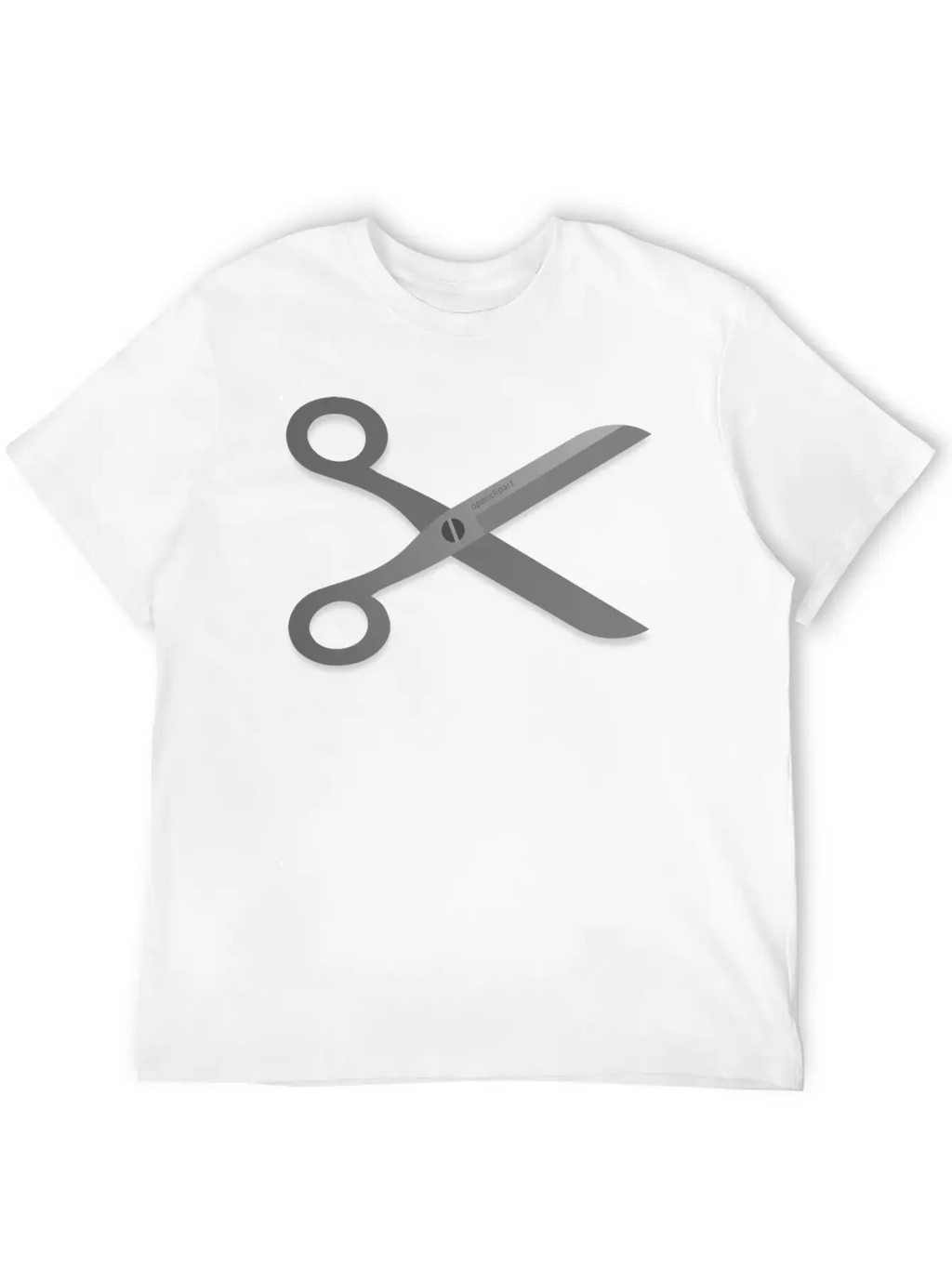 Openclipart Scissors Breathable Soft Cotton T-Shirt – Timeless Casual Look