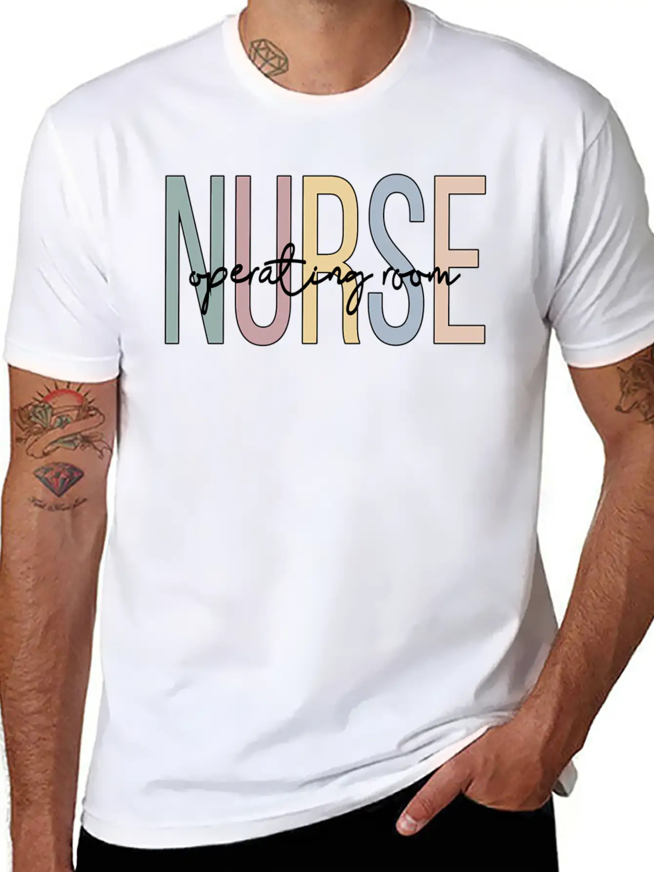 Operating Room Nurse Boho Or Nurse Breathable Graphic T-Shirt – Perfect For Casual Days
