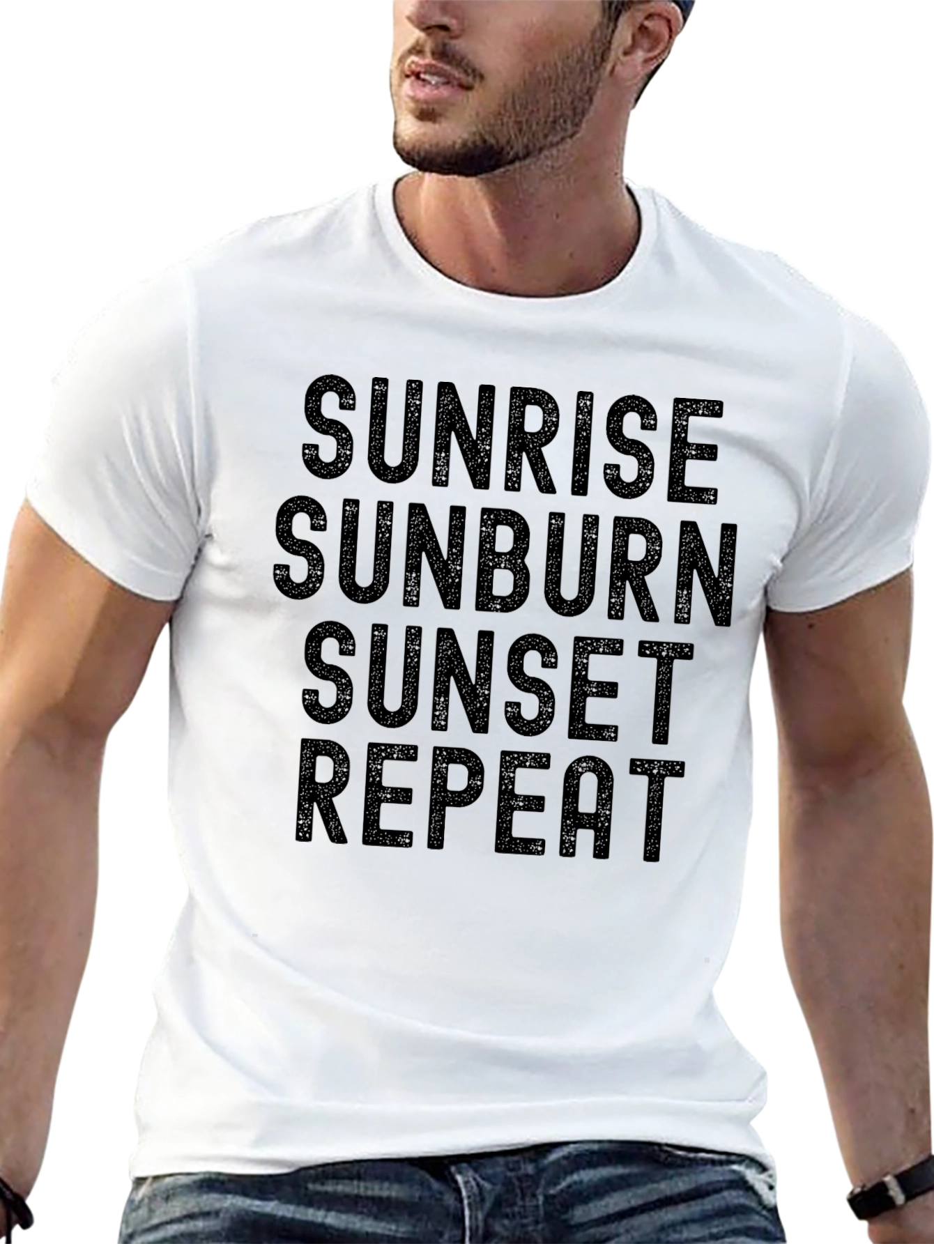 Sunrise Sunburn Sunset Repeat Graphic Tee