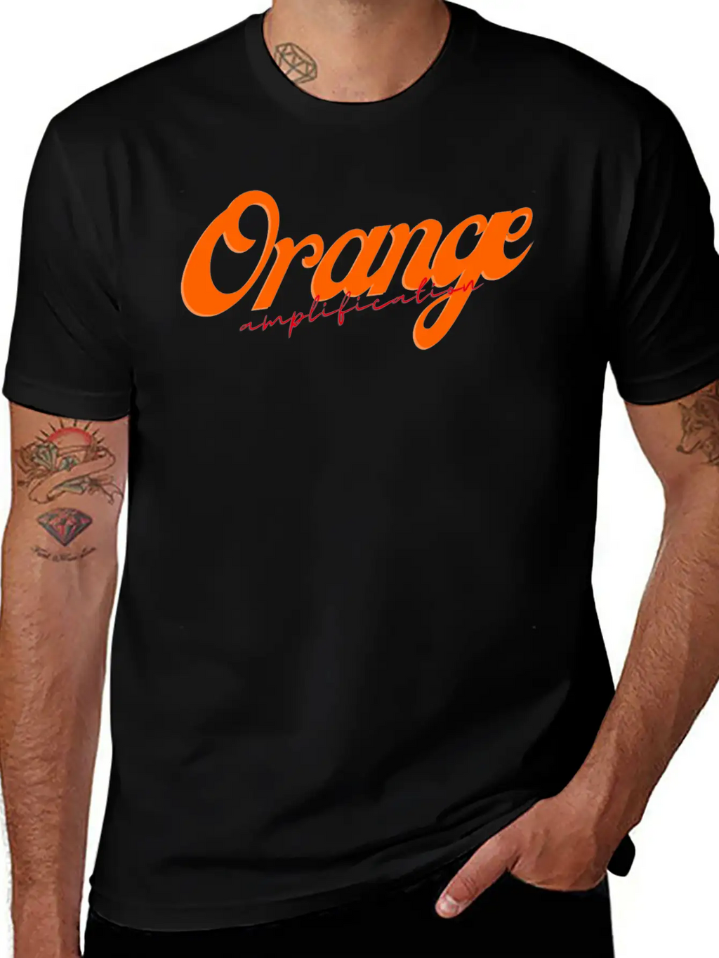 Orange Amplification Classic Cotton Tee – Unisex Comfort For Any Season