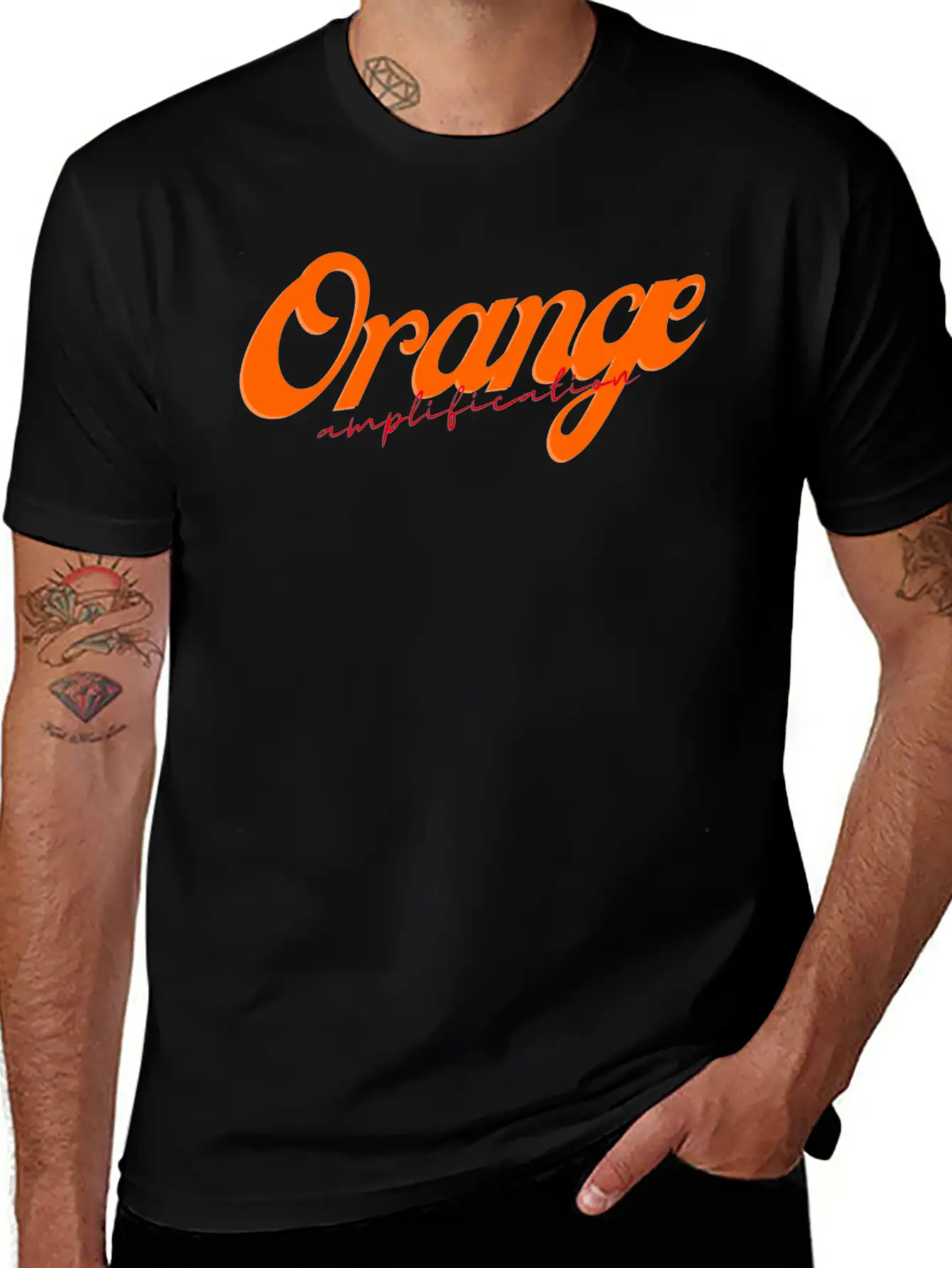 Orange Amplification Classic Cotton Tee – Unisex Comfort For Any Season