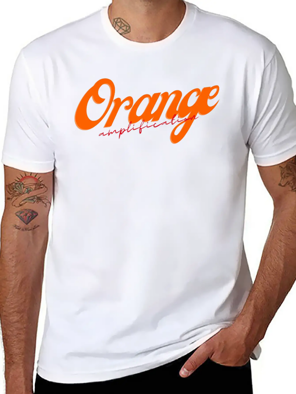 Orange Amplification Classic Cotton Tee – Unisex Comfort For Any Season