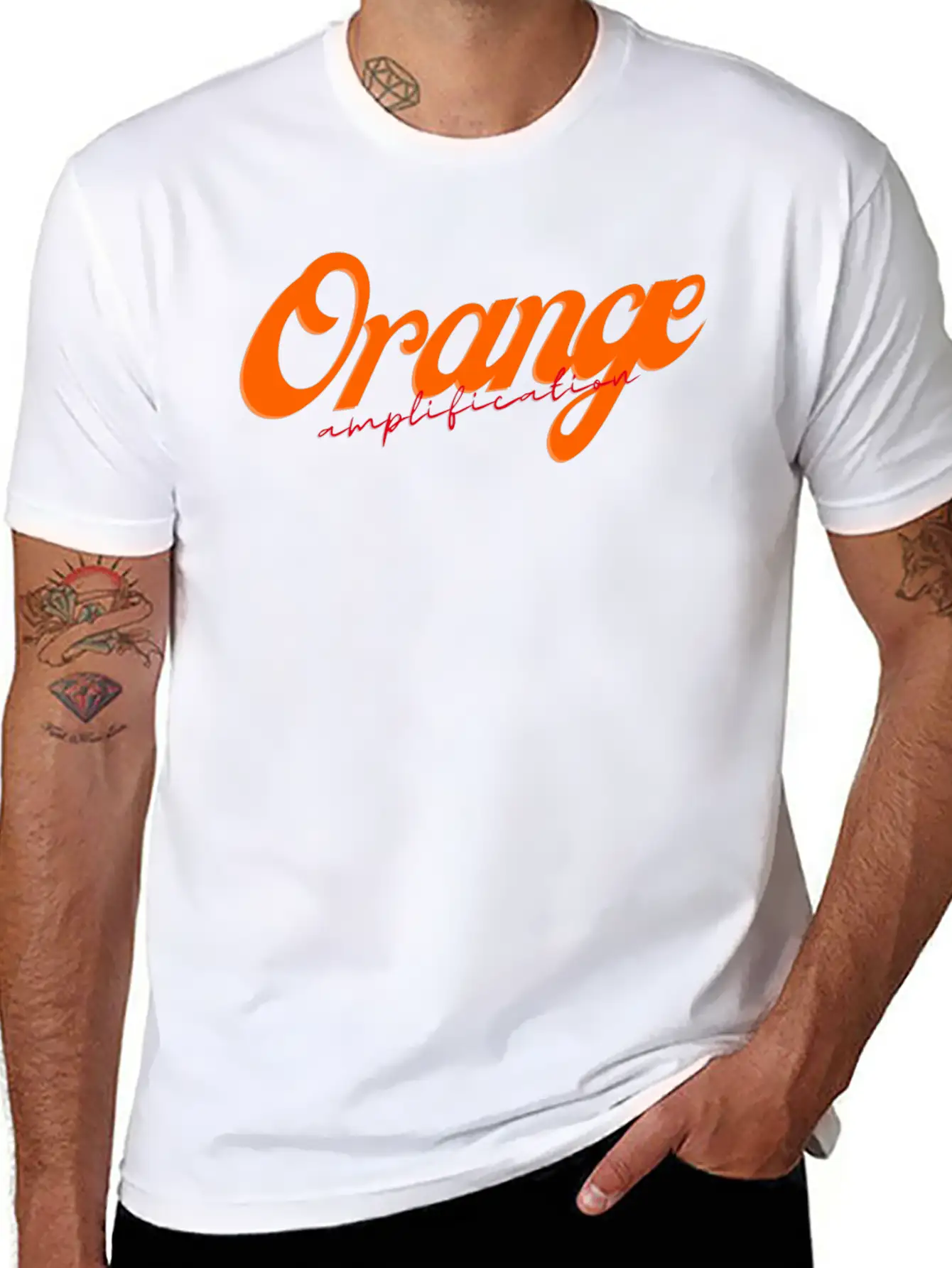 Orange Amplification Classic Cotton Tee – Unisex Comfort For Any Season