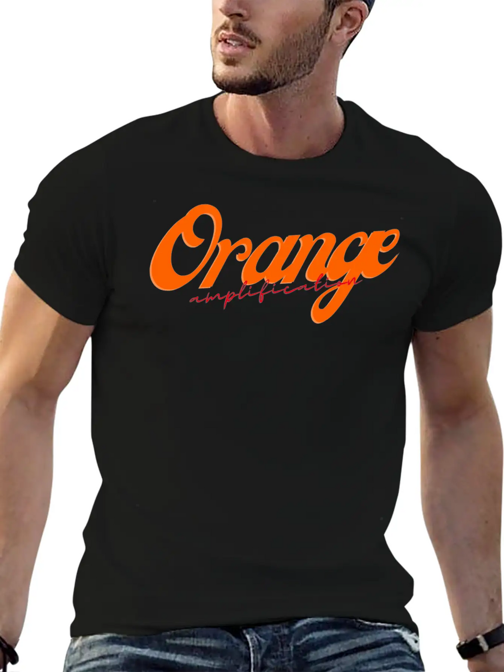 Orange Amplification Classic Cotton Tee – Unisex Comfort For Any Season