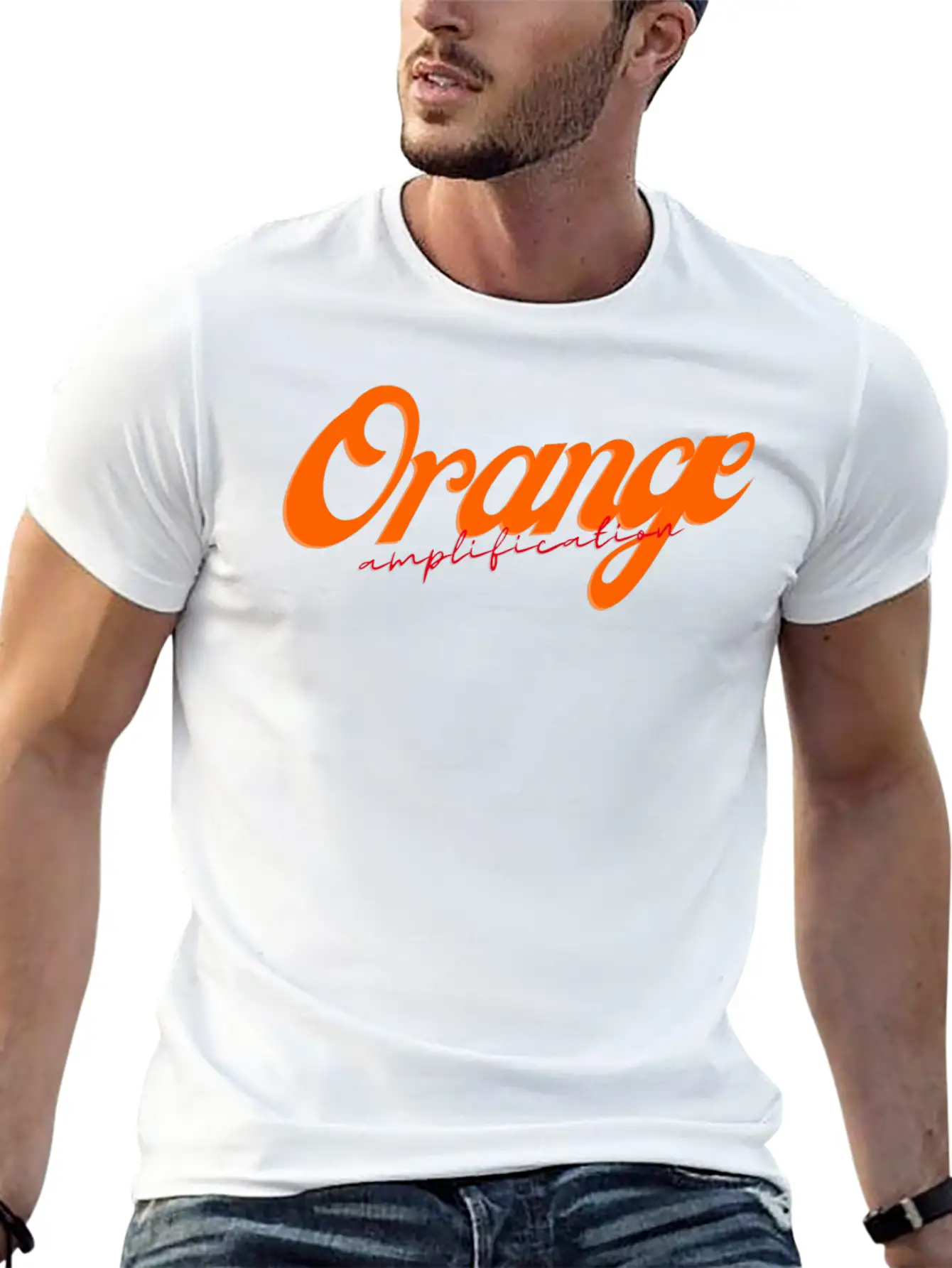 Orange Amplification Classic Cotton Tee – Unisex Comfort For Any Season