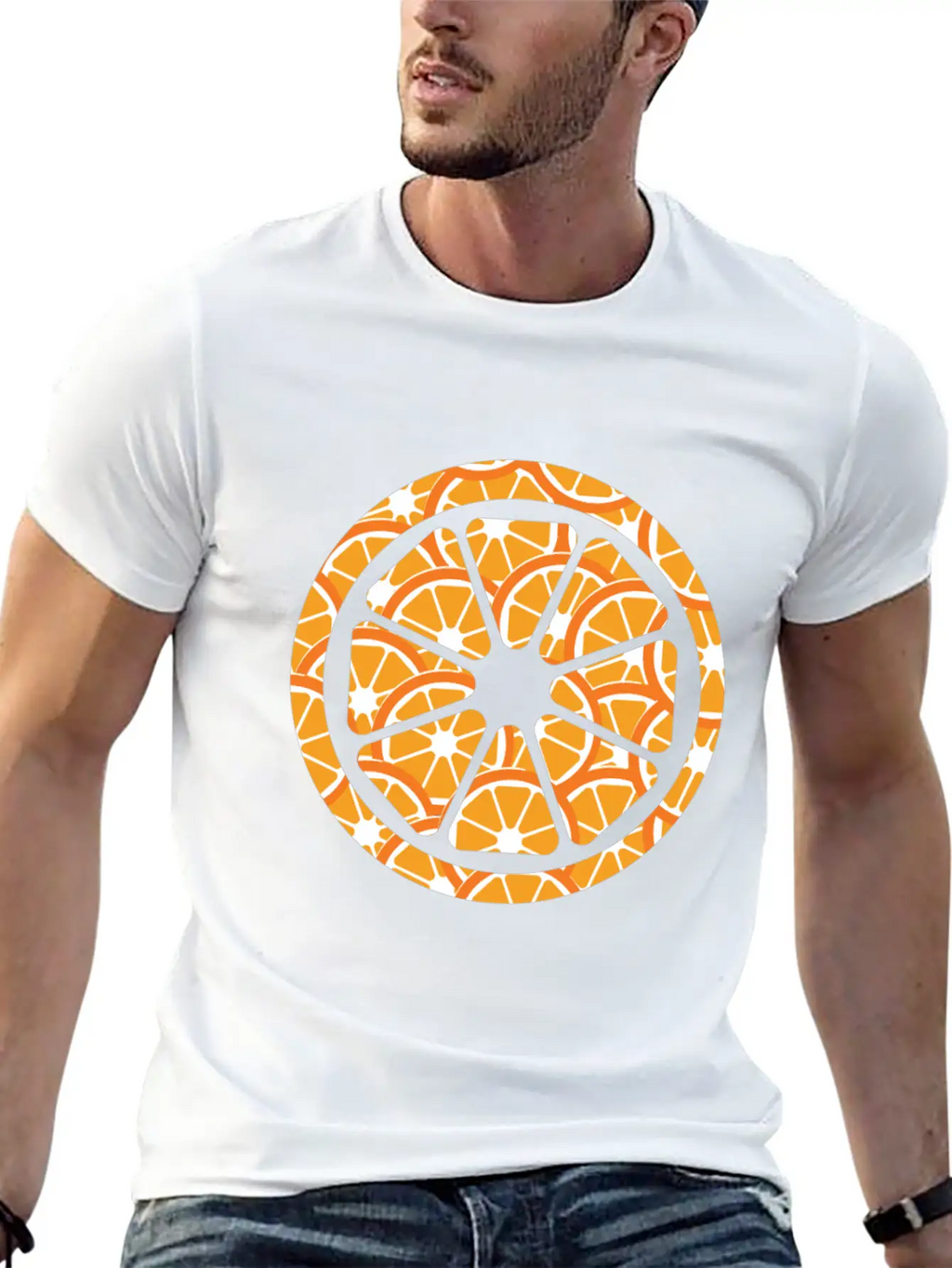 Orange Breathable Soft Cotton T-Shirt – Timeless Casual Look