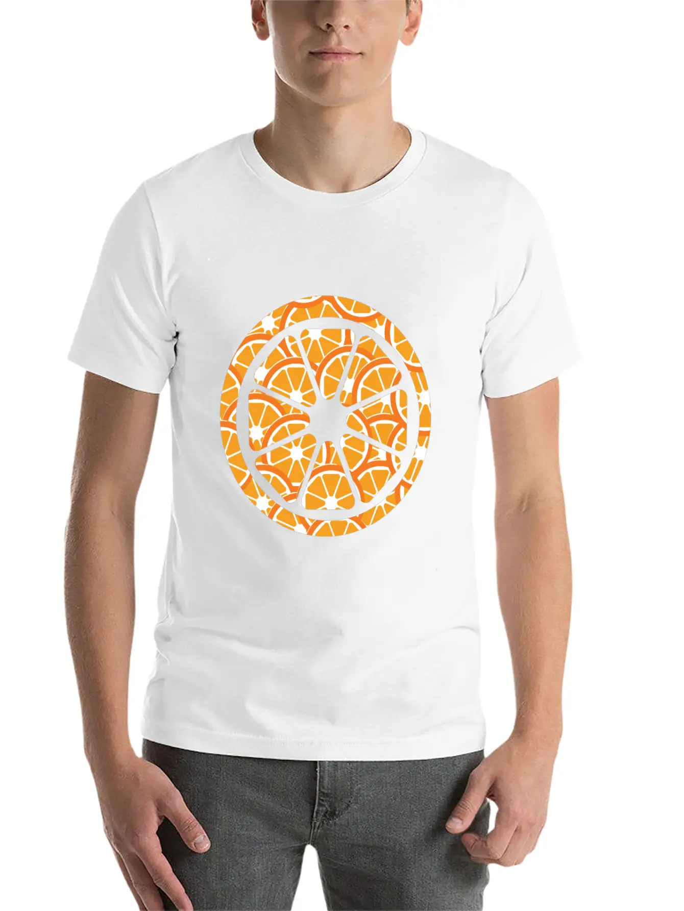 Orange Breathable Soft Cotton T-Shirt – Timeless Casual Look