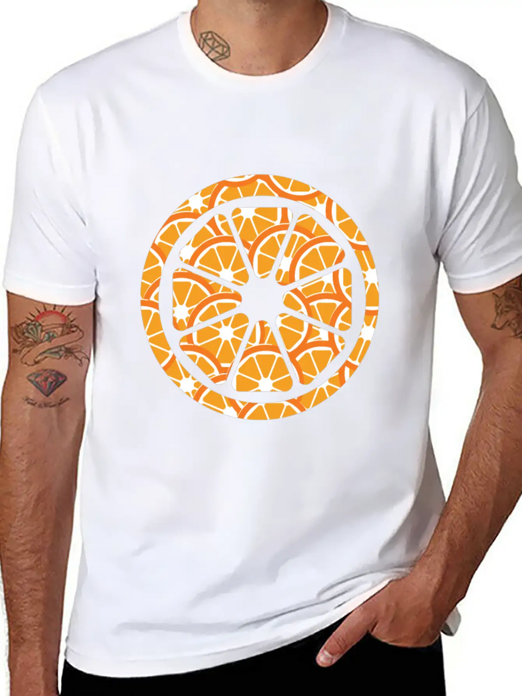 Orange Breathable Soft Cotton T-Shirt – Timeless Casual Look